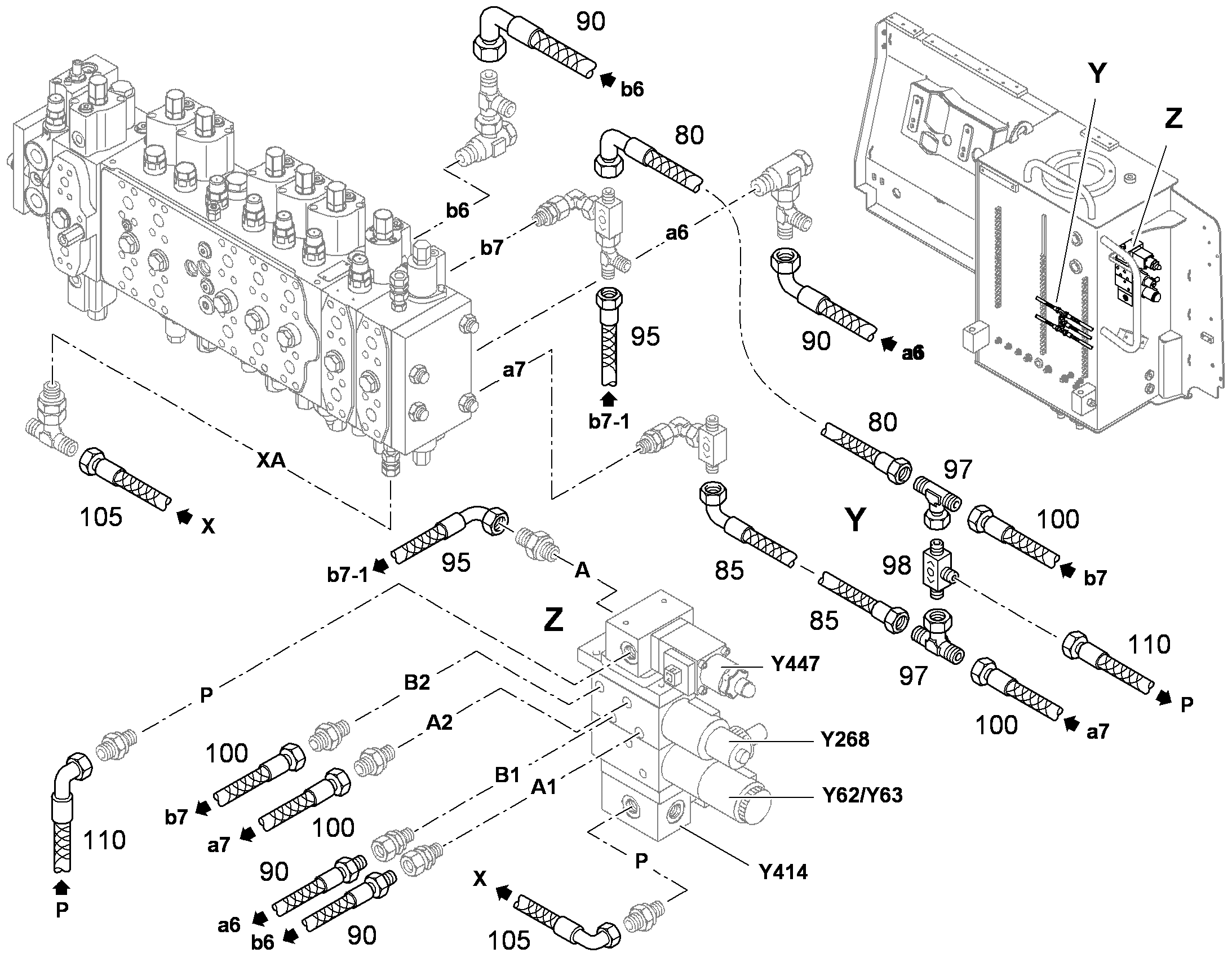 ПЕРЕКЛЮЧЕНИЕ УПРАВЛЕНИЕ BEI AHS12 94016886 LIEBHERR