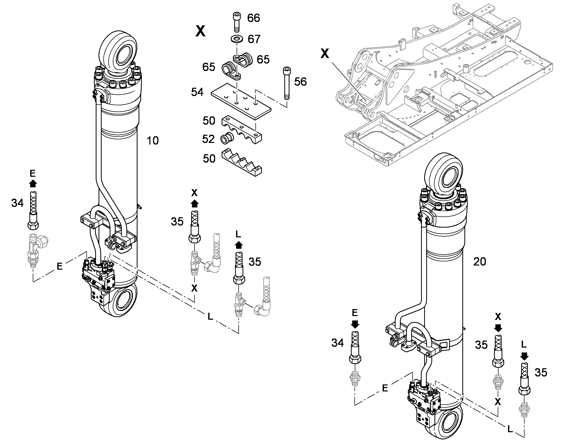 ПОДЪЕМНЫЙ ЦИЛИНДР СЛЕВА 94001221 LIEBHERR