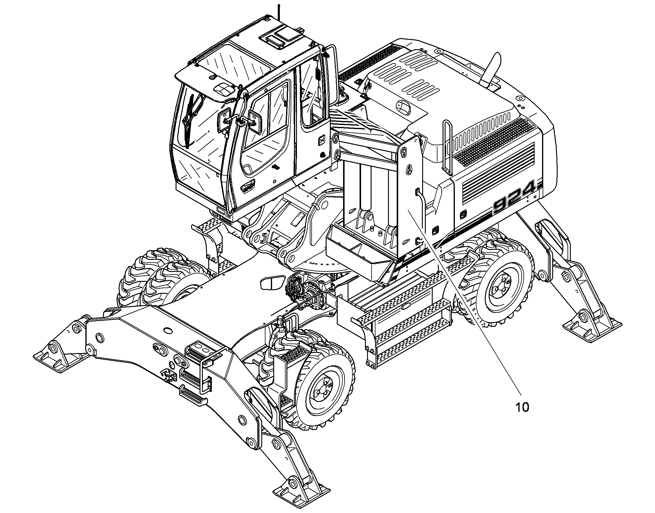 КАБИНА МАШИН.,ГИДРАВЛИЧ.РЕГ-КА 10357011 LIEBHERR