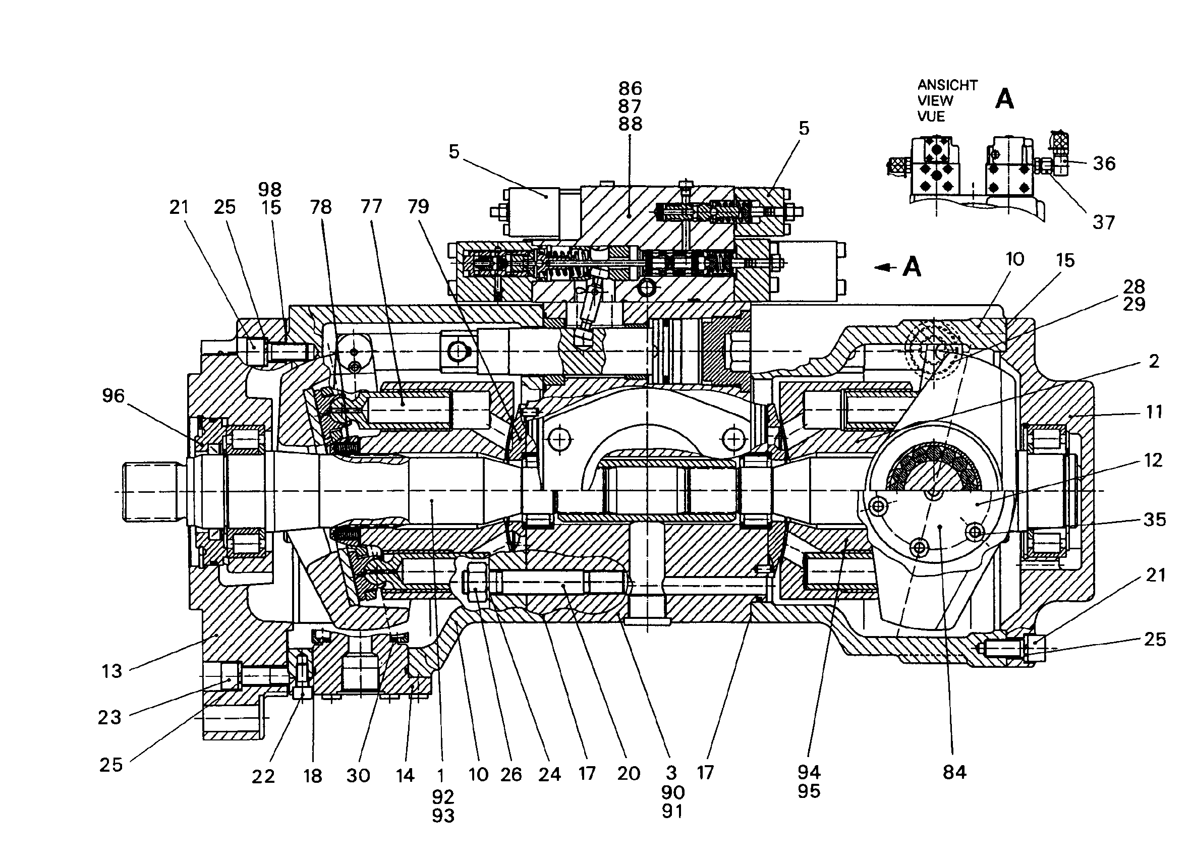КОРПУС СОЕДИНИТЕЛЬНЫЙ NG 125 9883938 LIEBHERR
