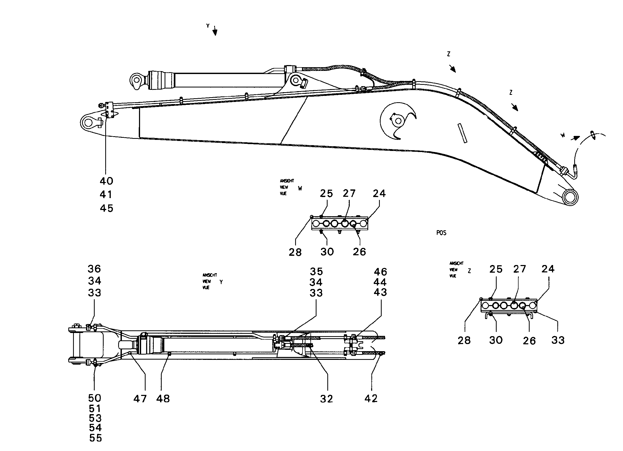 ПРОВОДКА МОНТАЖ AHS 9863506 LIEBHERR