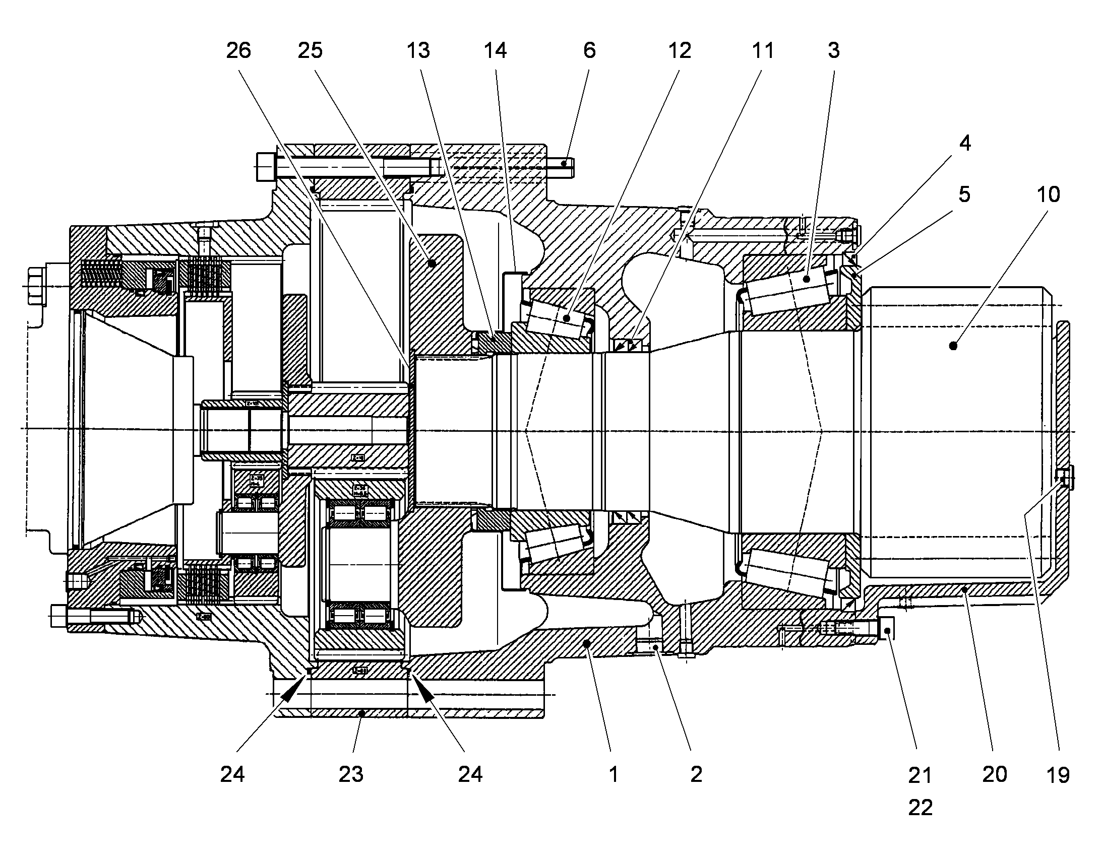 ГАЙКА ШЛИЦЕВАЯ M170X2 944313703 LIEBHERR