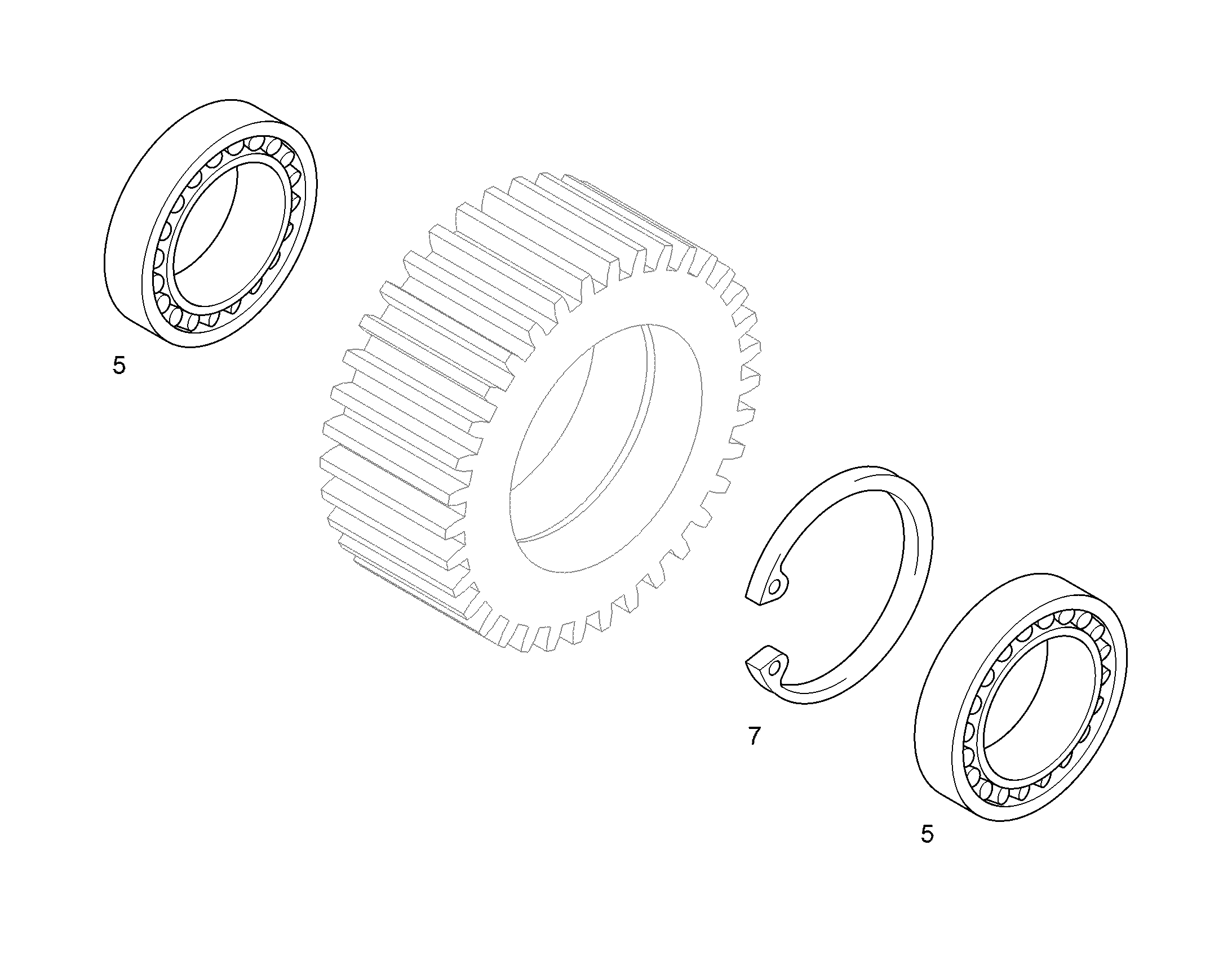 СТОПОРНОЕ КОЛЬЦО DIN 472 85 428102701 LIEBHERR