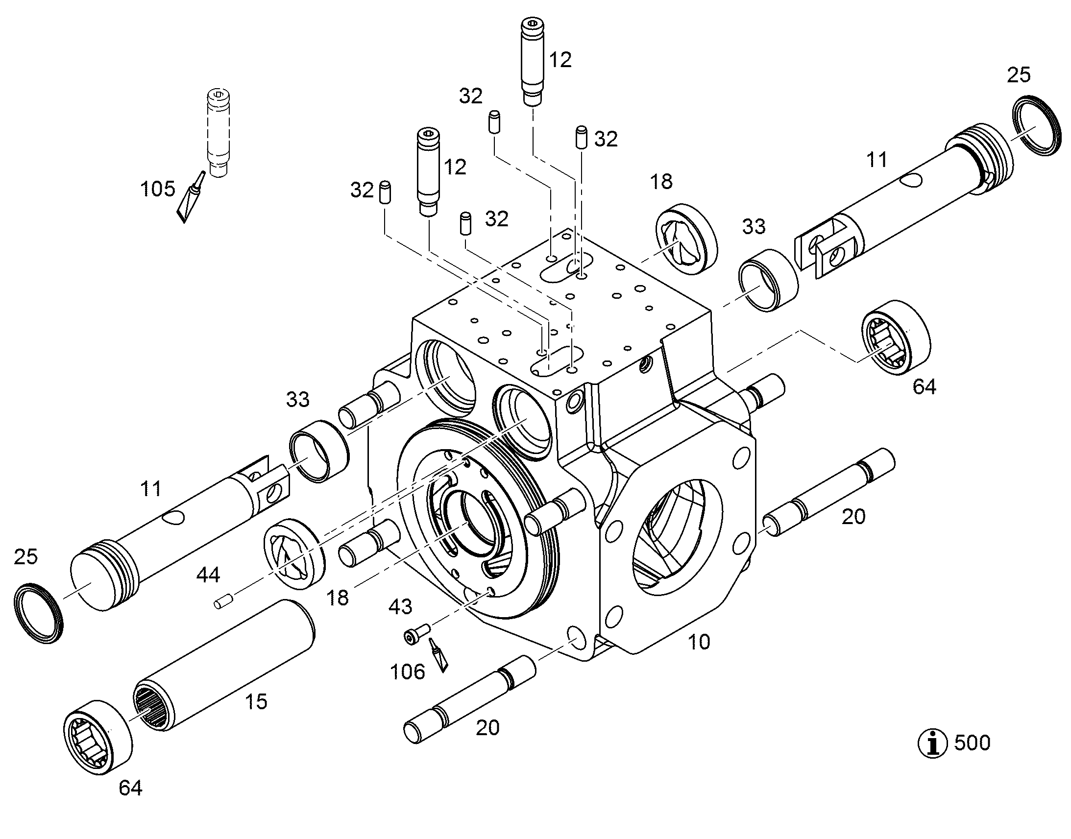 КОРПУС СОЕДИНИТЕЛЬНЫЙ NG 075 9074045 LIEBHERR