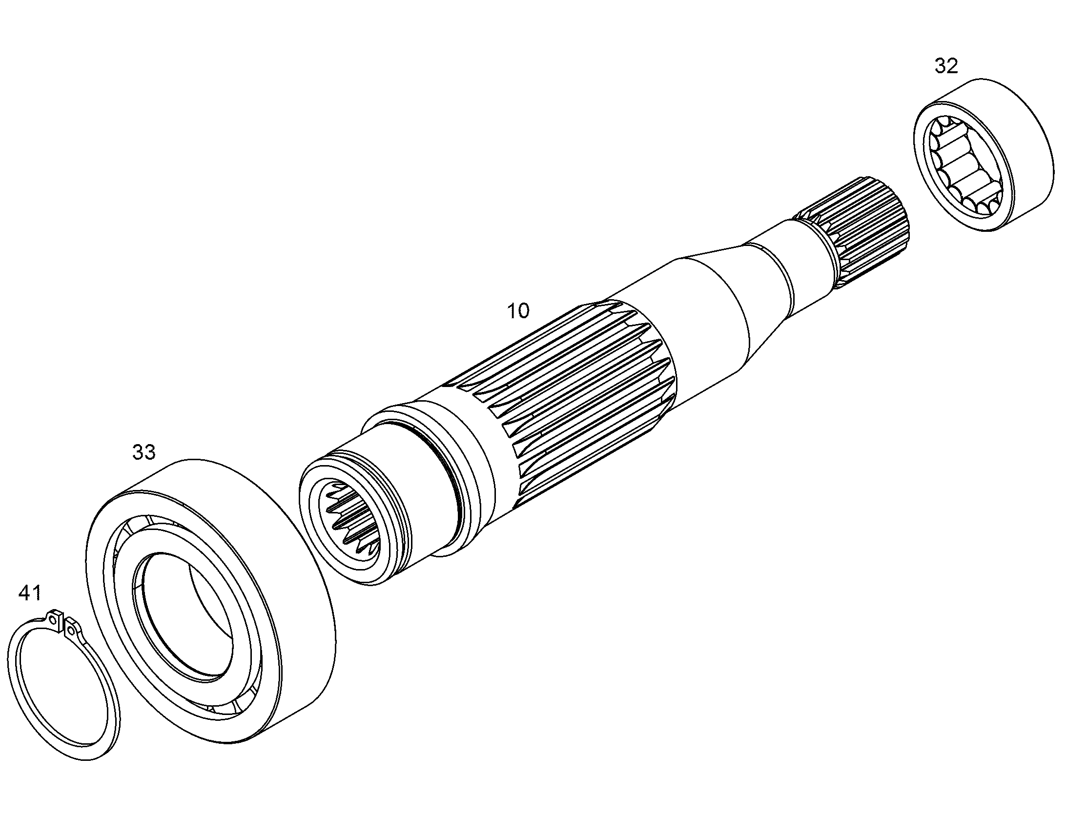 ВАЛ ПРИВОДНОЙ NG 075 9074035 LIEBHERR