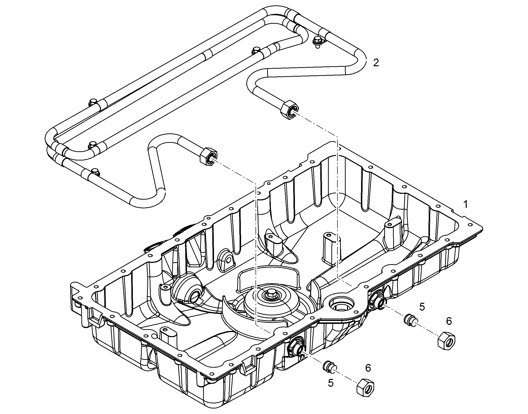 МАСЛЯНЫЙ ПОДДОН МОНТИРОВАН 10155234 LIEBHERR