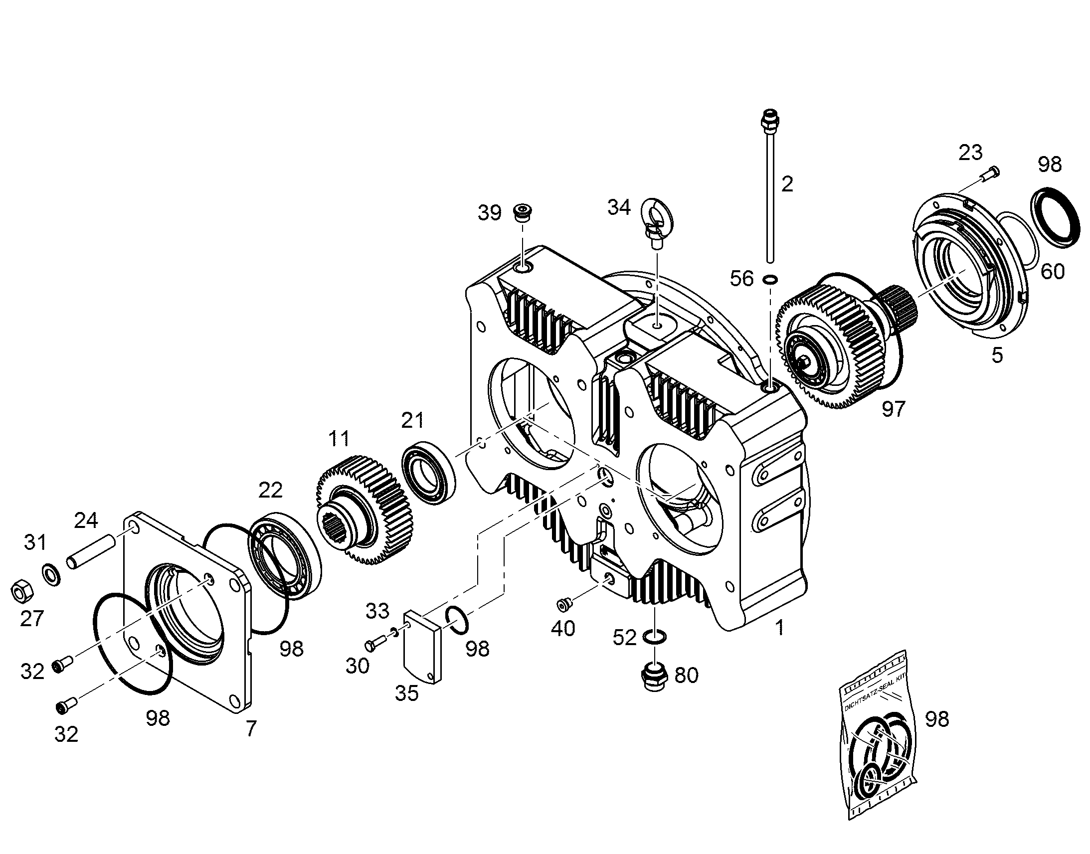 БОЛТ С ШЕСТИГРАННОЙ ГОЛОВКОЙ ISO 4014 M6X20 8.8 4980219 LIEBHERR