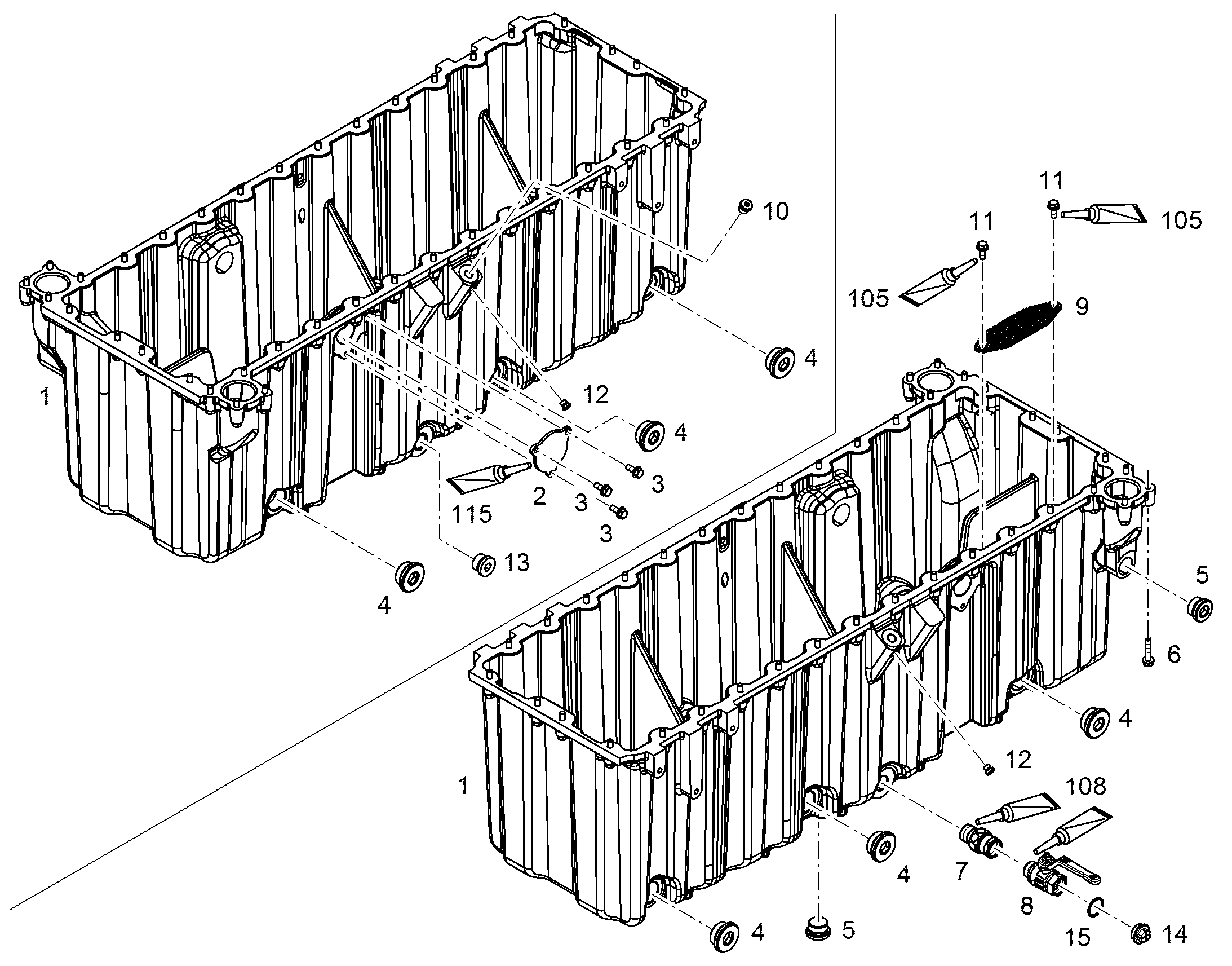 ВАННА МАСЛЯННАЯ 12486120 LIEBHERR