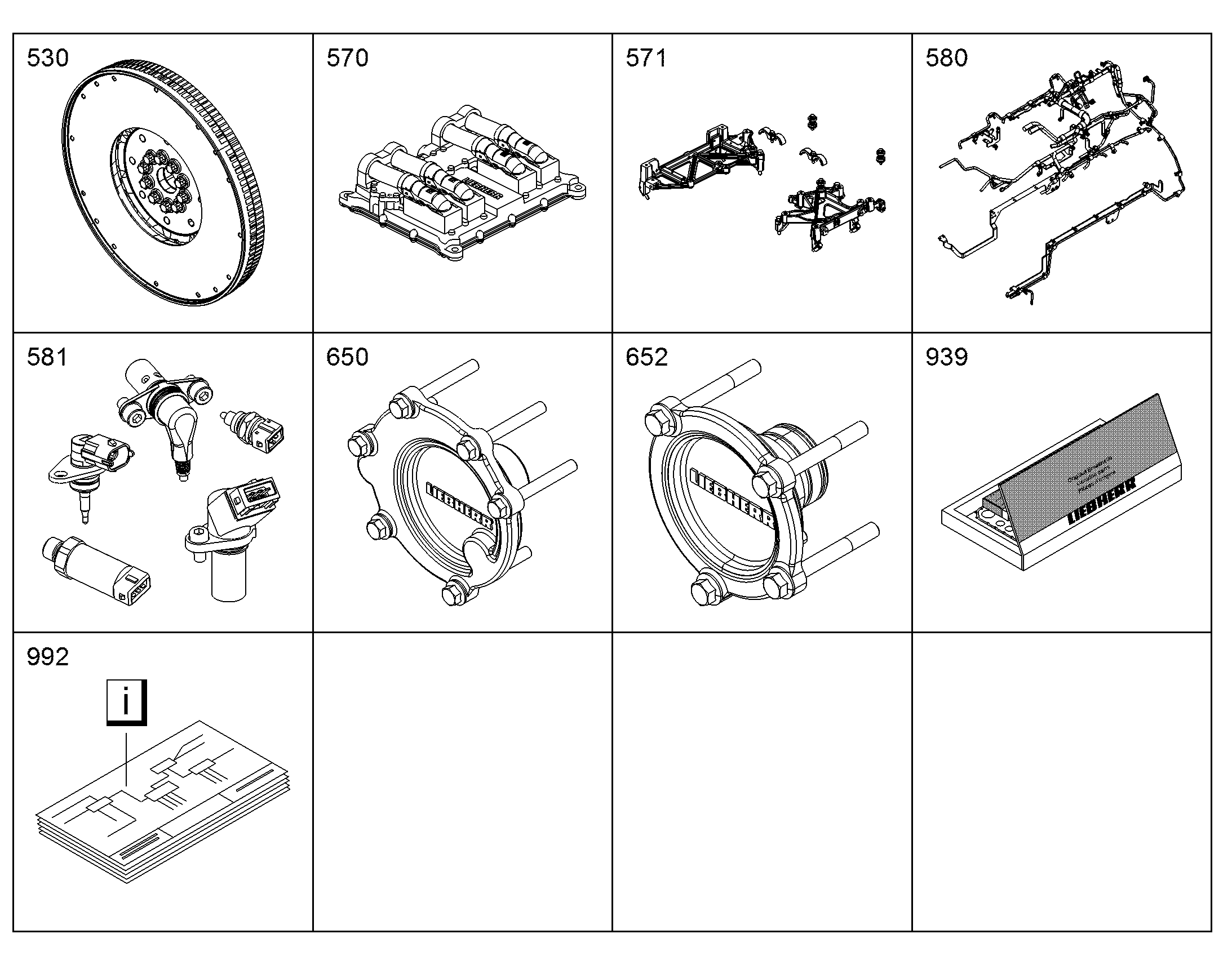 ЭЛЕКТРИКА ДВИГАТЕЛЯ 11349025 LIEBHERR