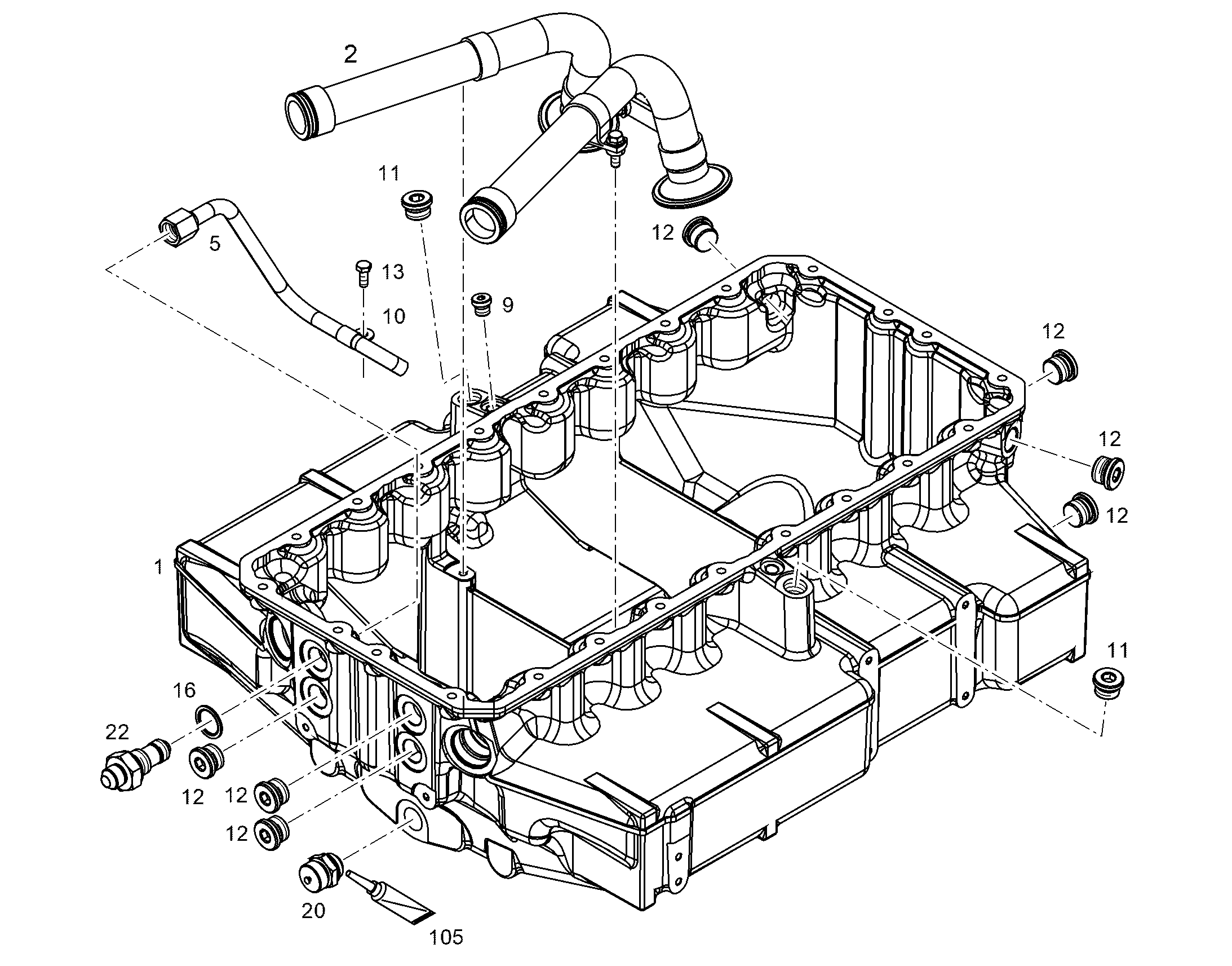 ВАННА МАСЛЯННАЯ 10134879 LIEBHERR