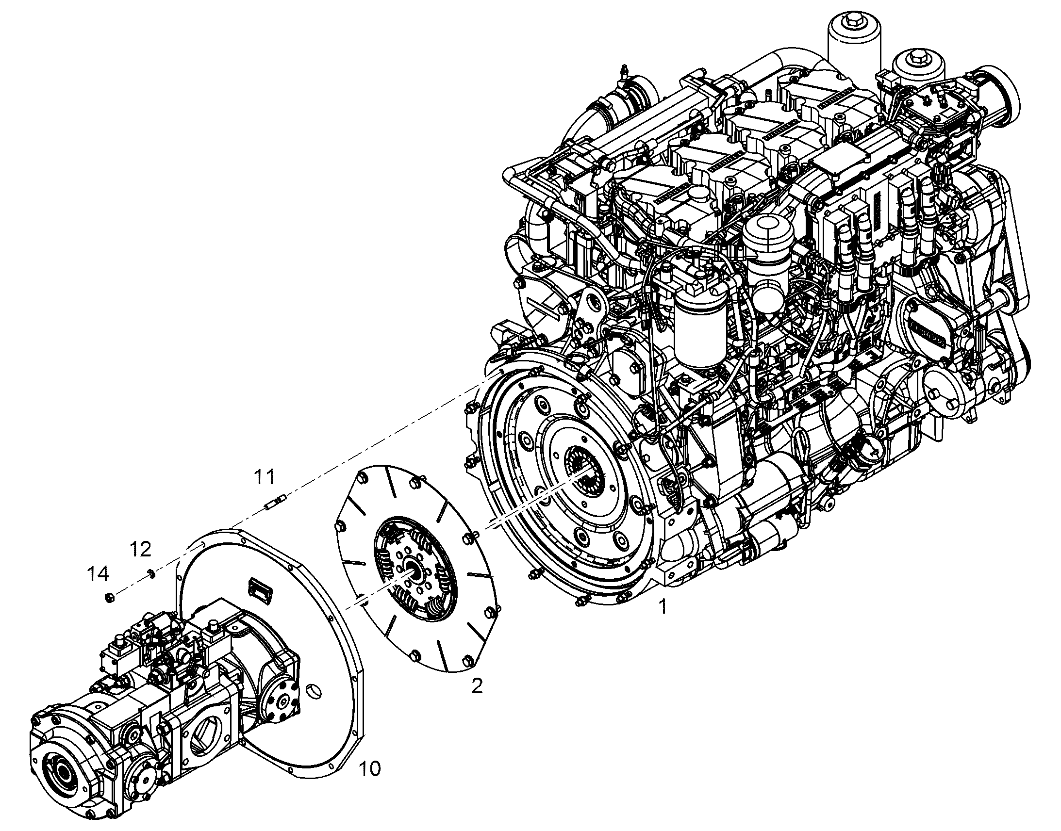 ДВИГАТЕЛЬ ДИЗЕЛЬНЫЙ D944 A7-03 230 kW 12400844 LIEBHERR