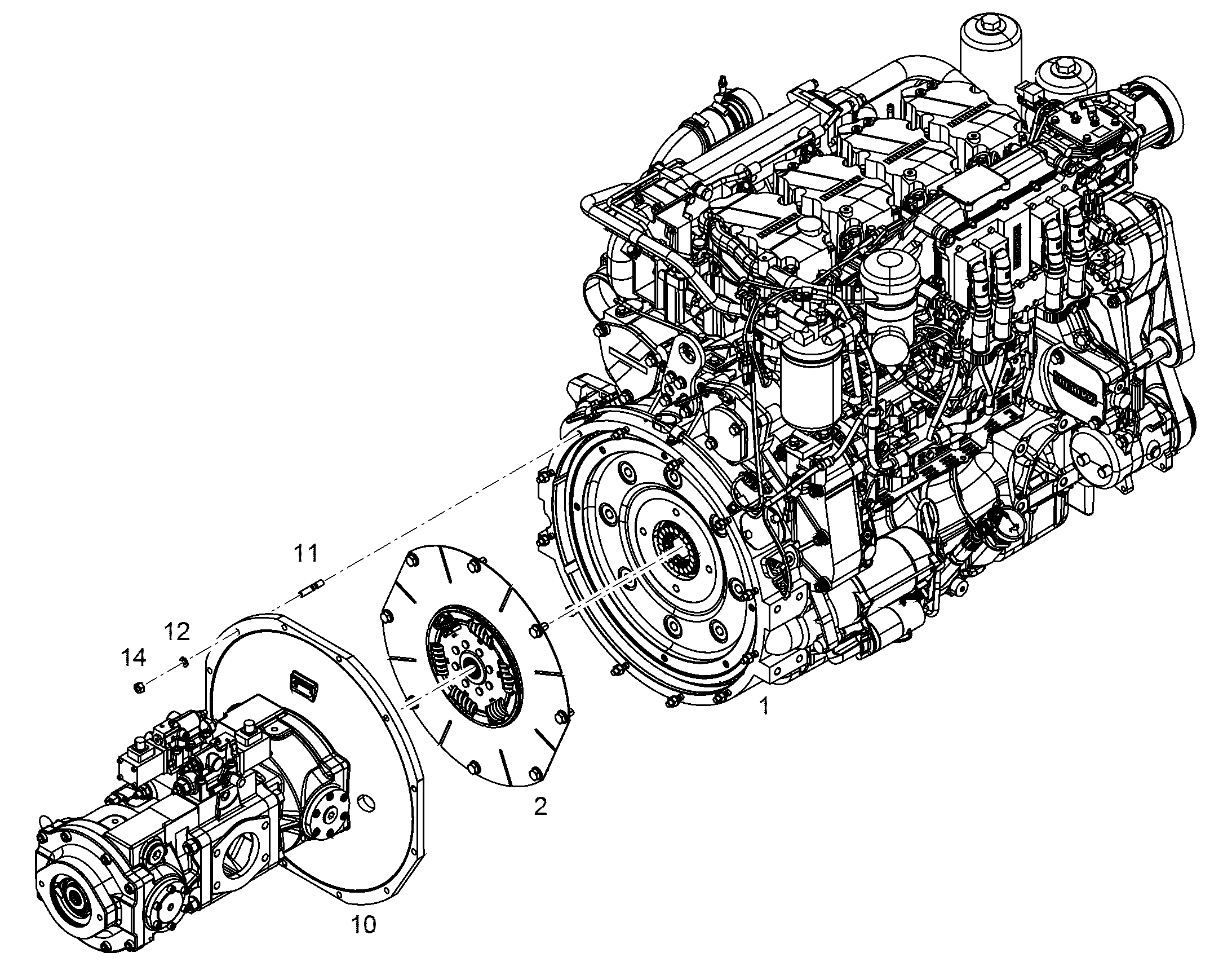 ДВИГАТЕЛЬ ДИЗЕЛЬНЫЙ D944 A7-03 230 kW 12400866 LIEBHERR