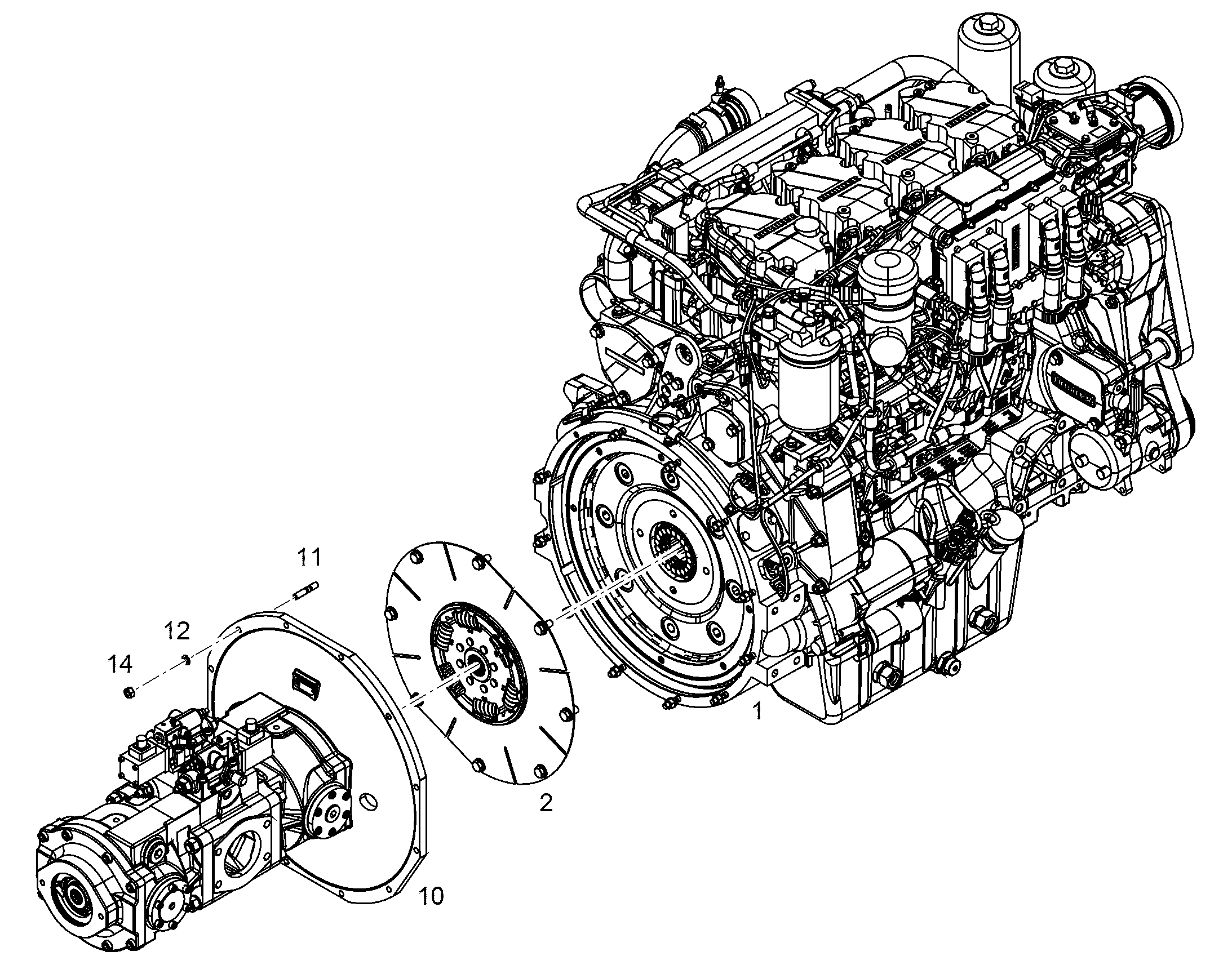 ДВИГАТЕЛЬ ДИЗЕЛЬНЫЙ D944 A7-03 230 kW 12400952 LIEBHERR