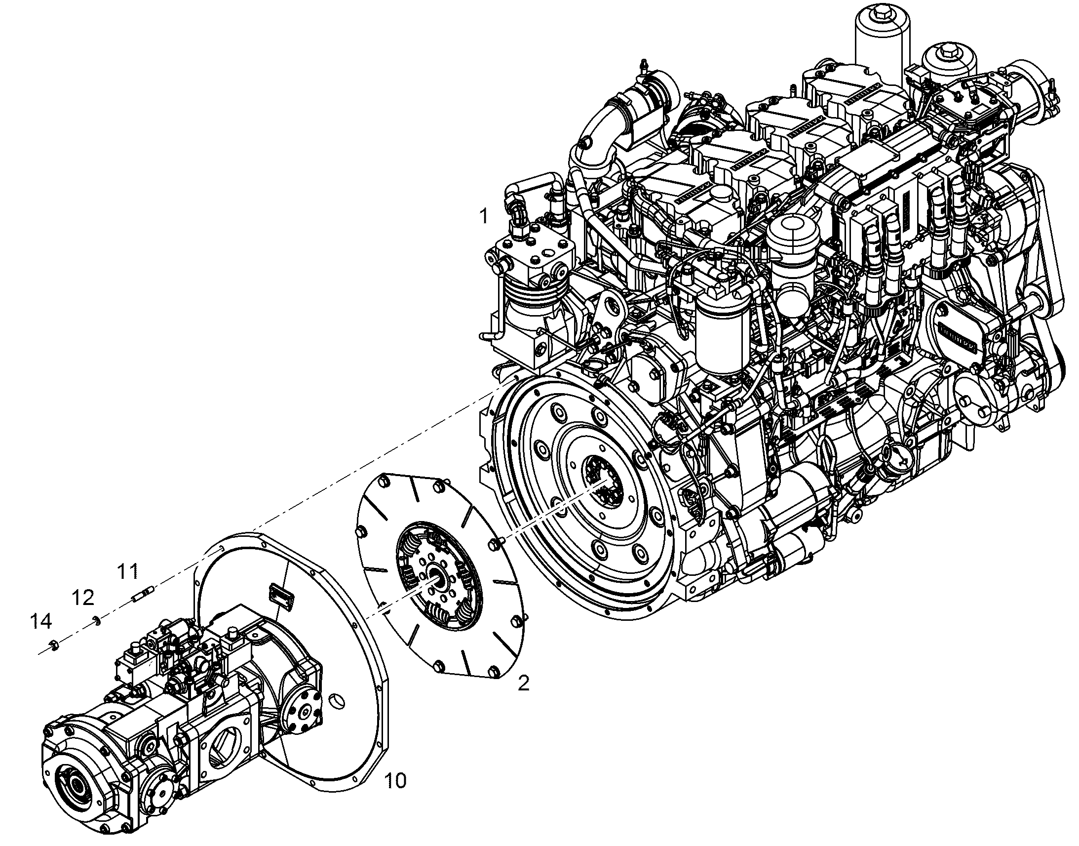 ДВИГАТЕЛЬ ДИЗЕЛЬНЫЙ D944 A7-04 230 kW 10142823 LIEBHERR