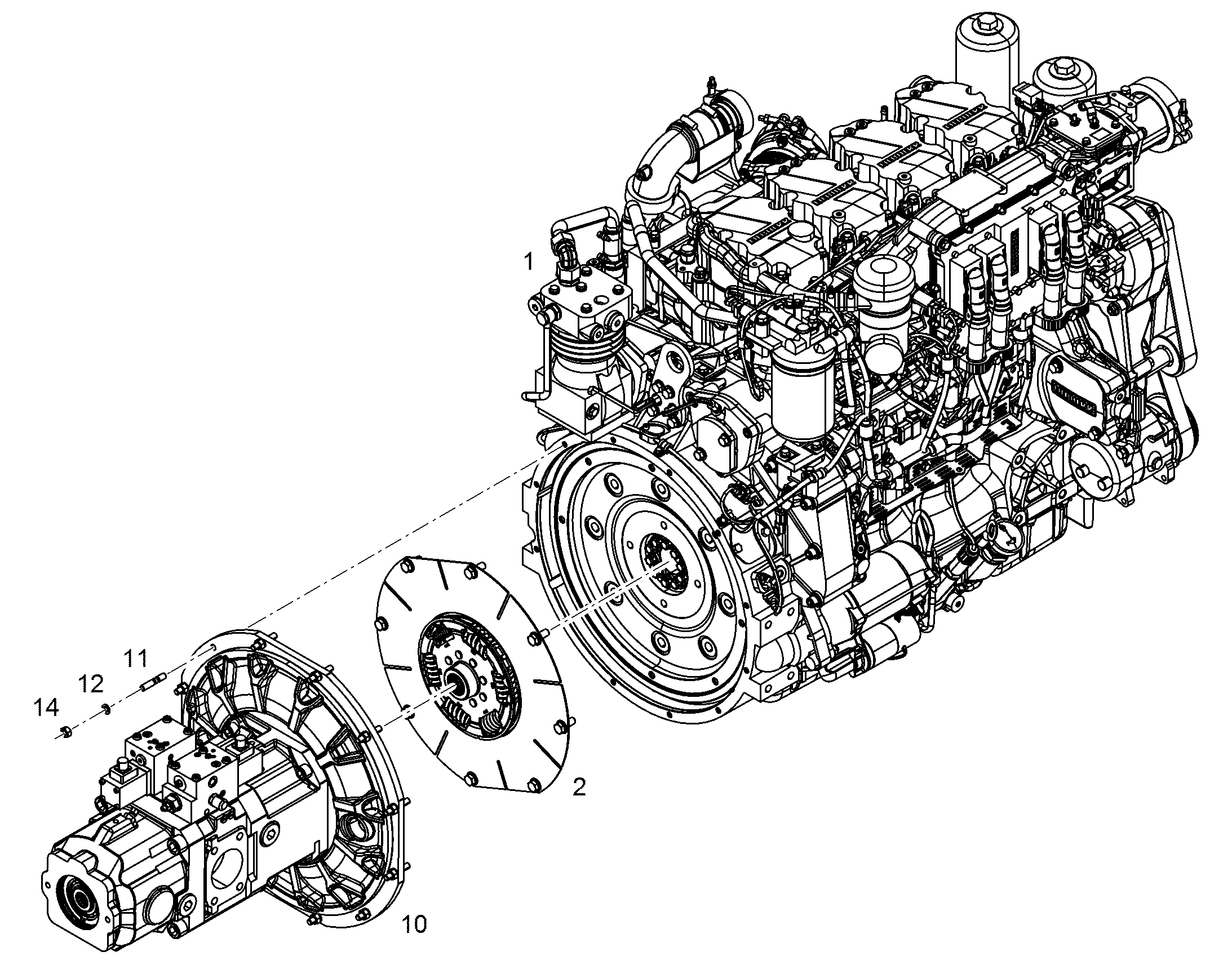 ДВИГАТЕЛЬ ДИЗЕЛЬНЫЙ D944 A7-04 230 kW 10147443 LIEBHERR