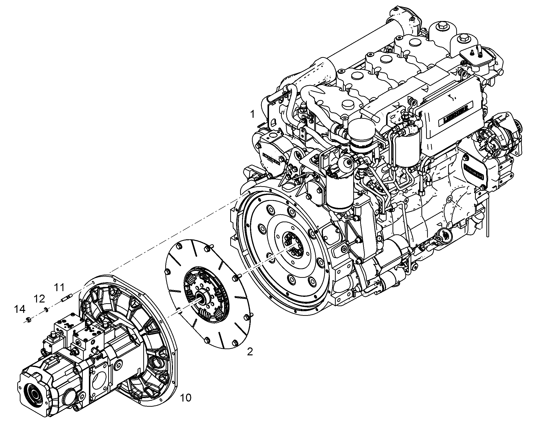ДВИГАТЕЛЬ ДИЗЕЛЬНЫЙ D934 L A6 129 kW 10139188 LIEBHERR