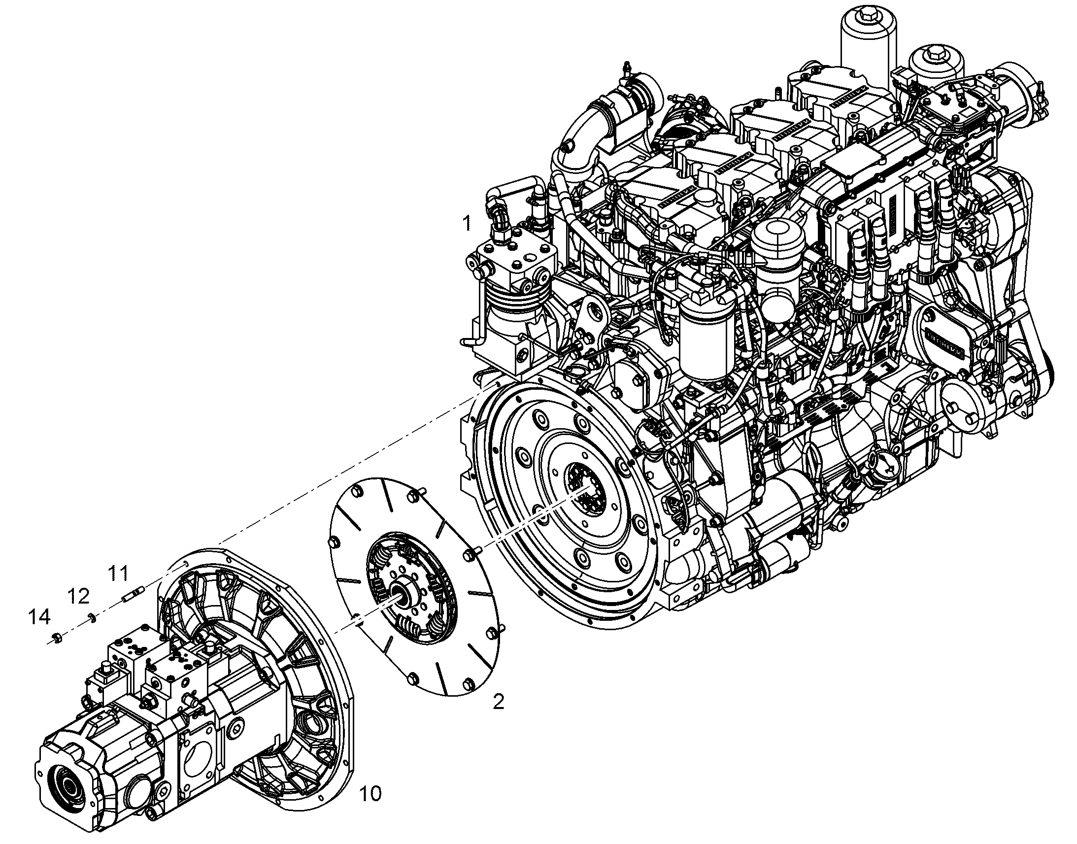 ДВИГАТЕЛЬ ДИЗЕЛЬНЫЙ D944 A7-04 230 kW 10153438 LIEBHERR