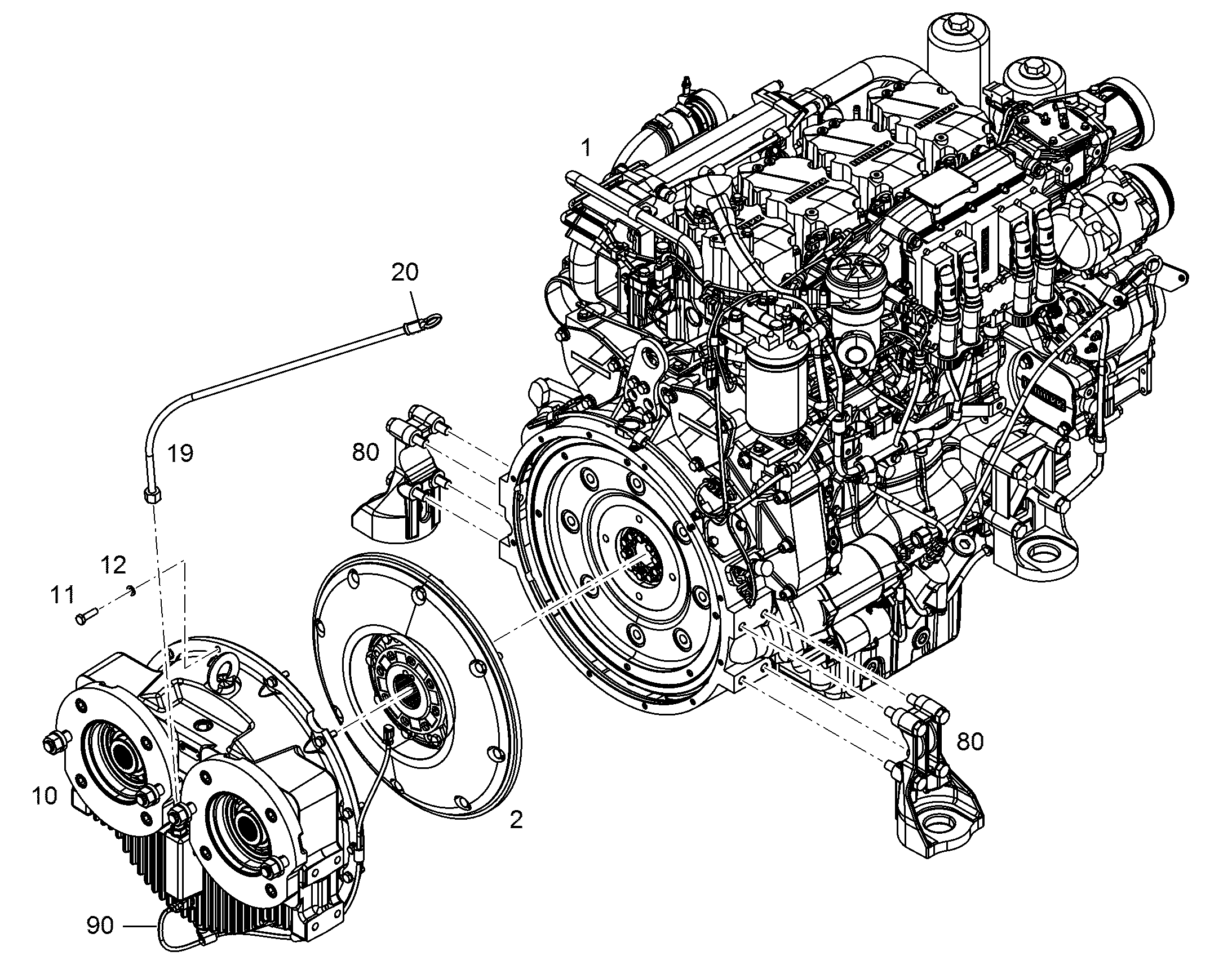 ДВИГАТЕЛЬ ДИЗЕЛЬНЫЙ D934 A7-03 200 kW 11443248 LIEBHERR