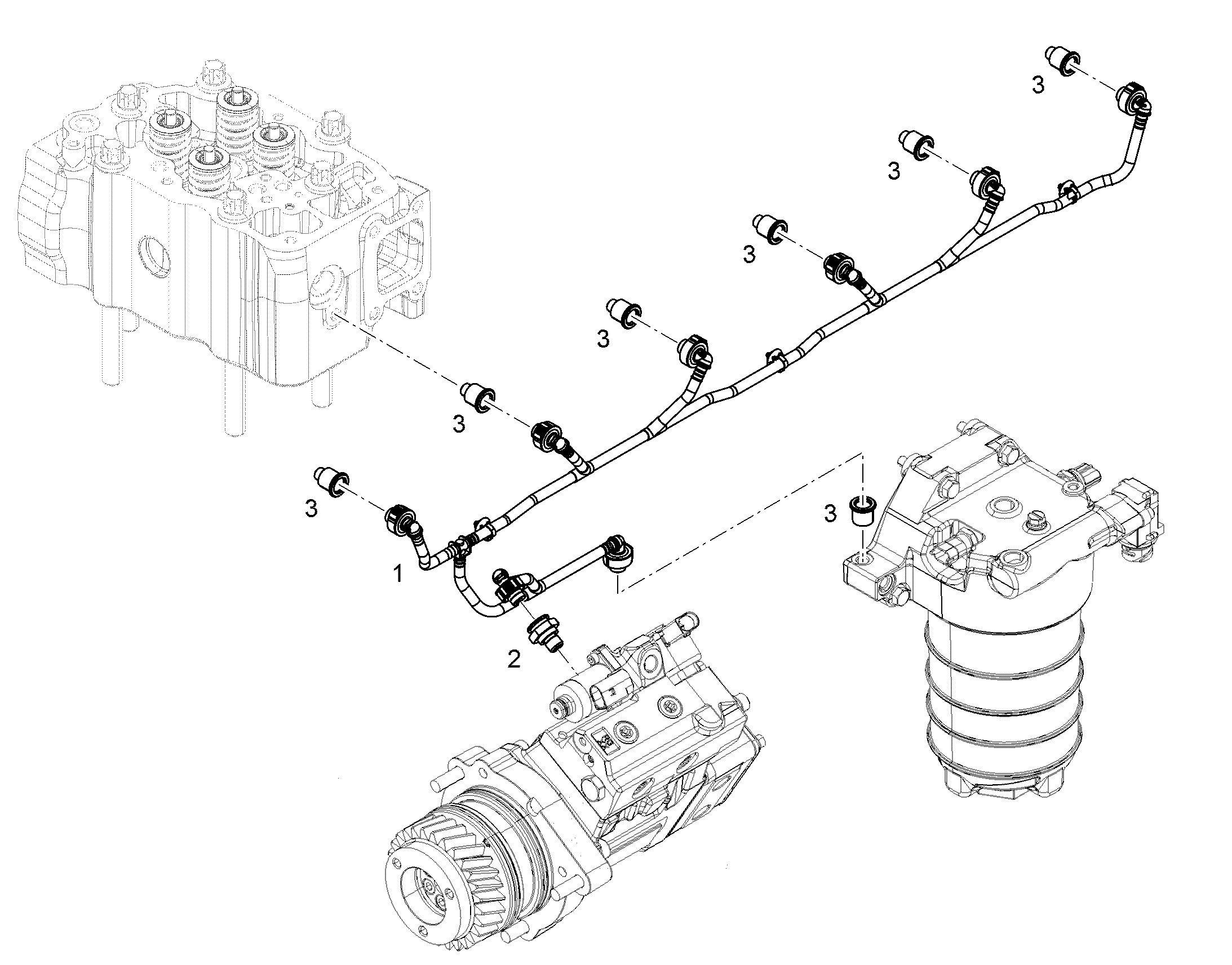 ТОПЛИВОПРОВОД 10154562 LIEBHERR