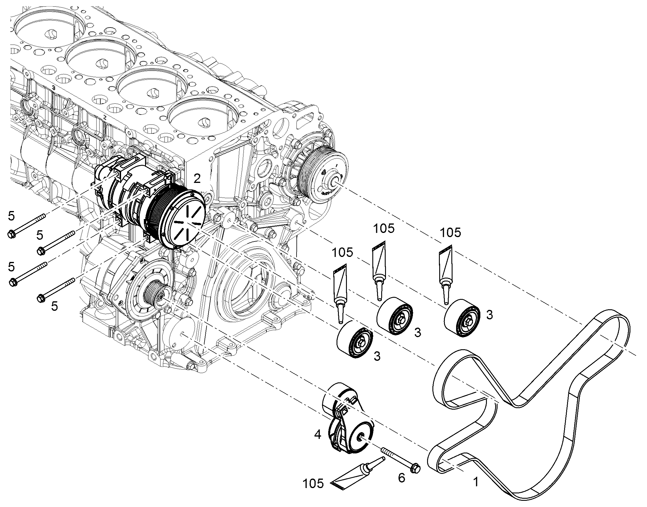 РЕМЕНЬ КЛИНОВОЙ 11356697 LIEBHERR