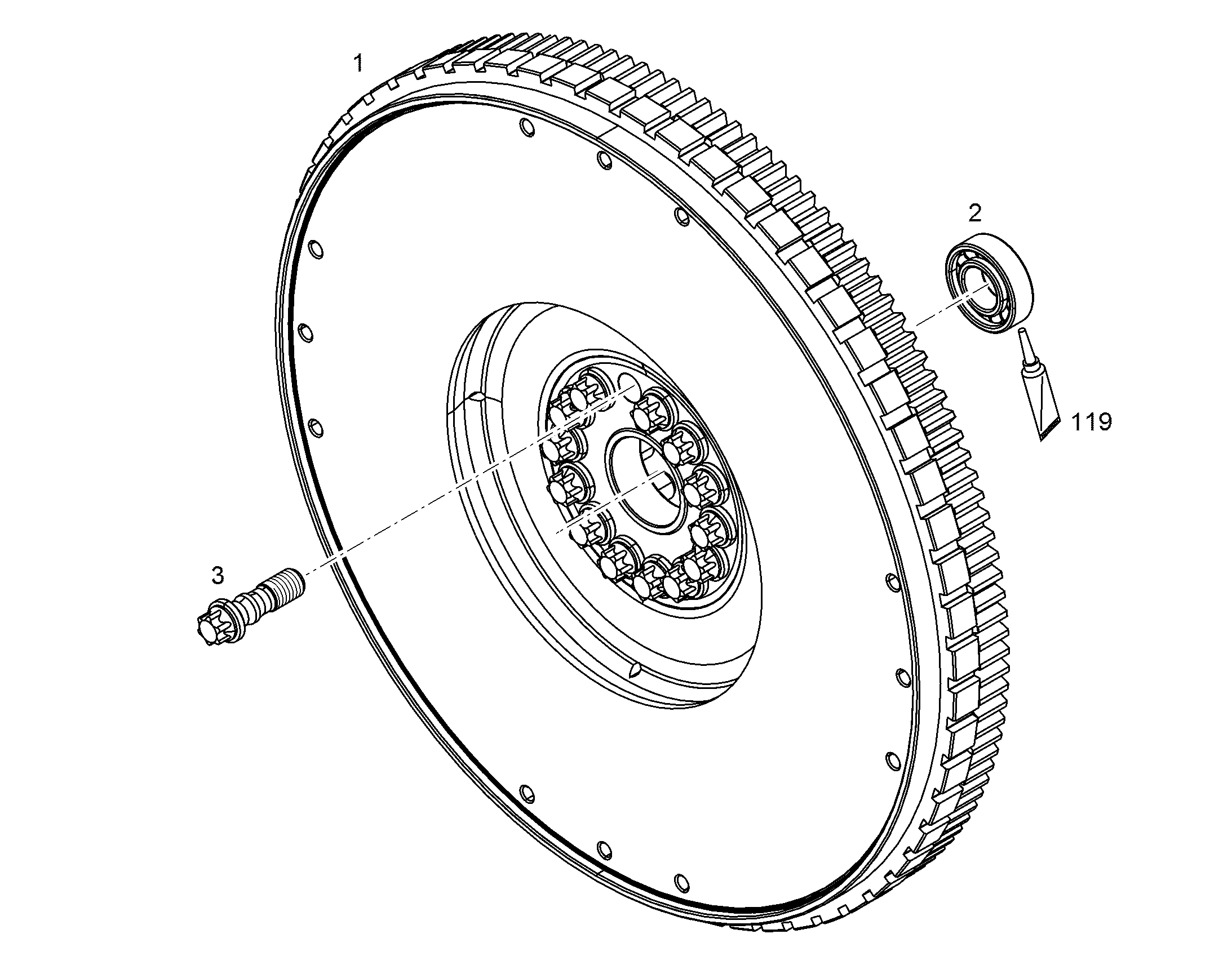 ВИНТ С ШЕСТИГРАННОЙ ГОЛОВКОЙ M16X1,5X55 32CrB4/11.9 ZNPH GE 11352648 LIEBHERR