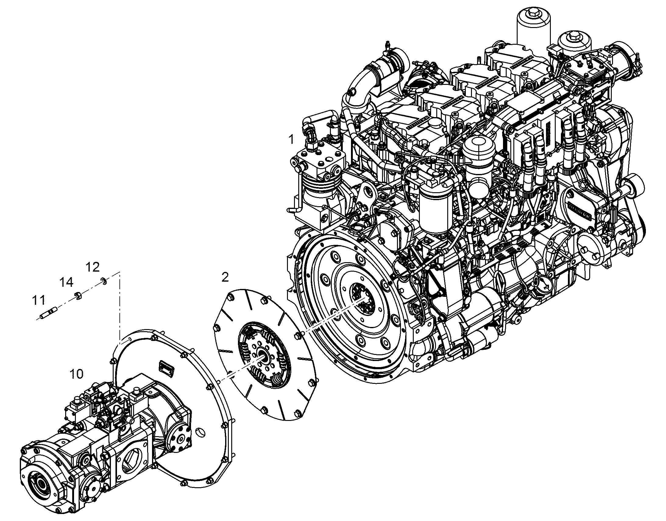 ДВИГАТЕЛЬ ДИЗЕЛЬНЫЙ D944 A7-04 230 kW 11449812 LIEBHERR