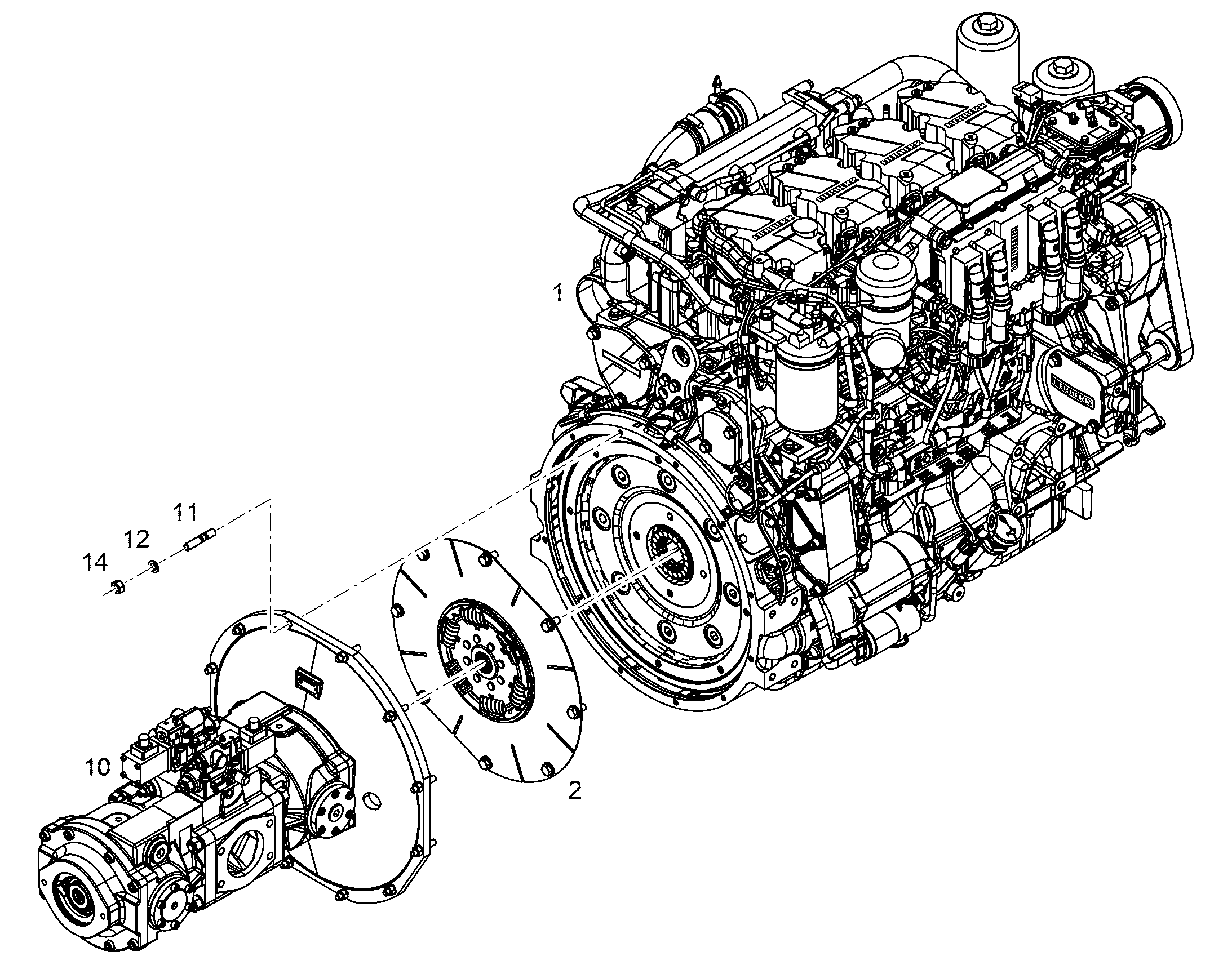 ДВИГАТЕЛЬ ДИЗЕЛЬНЫЙ D944 A7-03 230 kW 12400277 LIEBHERR