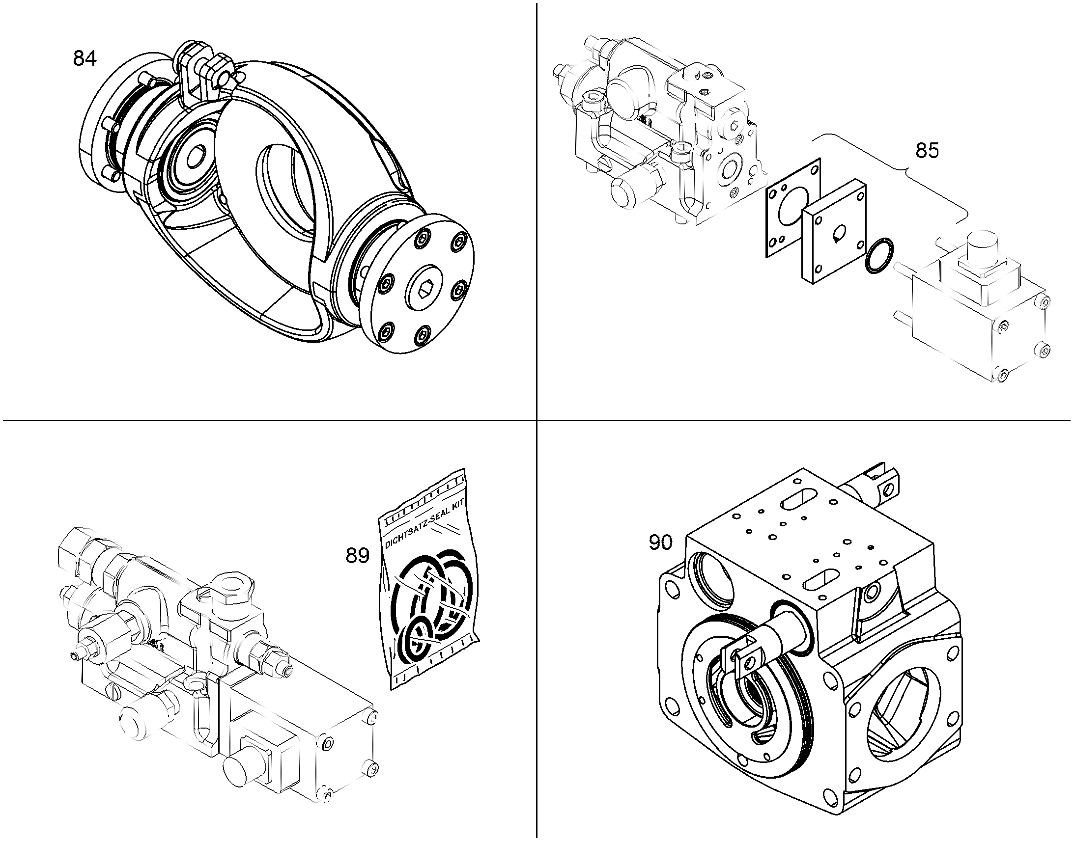РЕМКОМПЛЕКТ, КРЫШКА NG 100 9886807 LIEBHERR