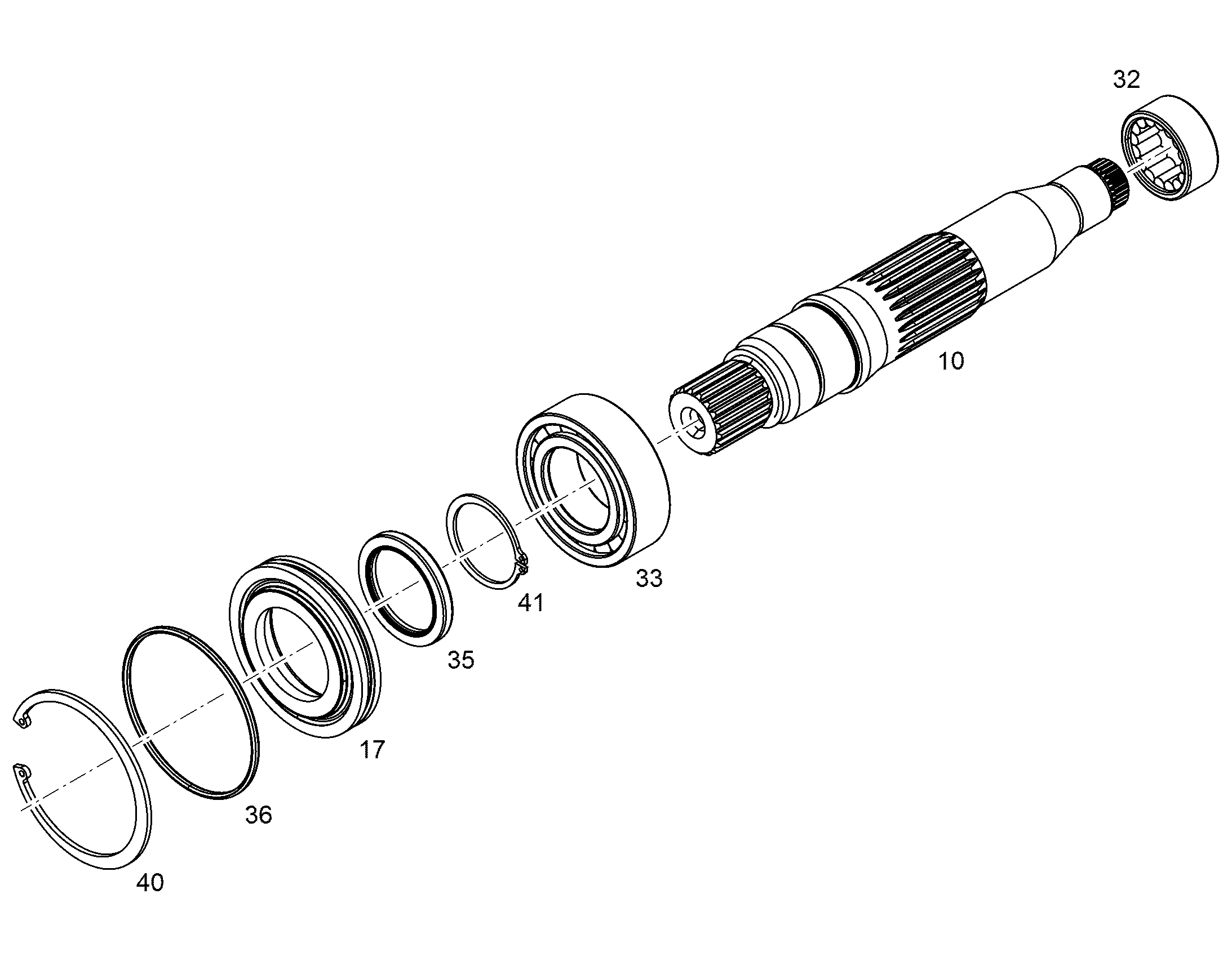 ВАЛ ПРИВОДНОЙ NG 130 9073649 LIEBHERR