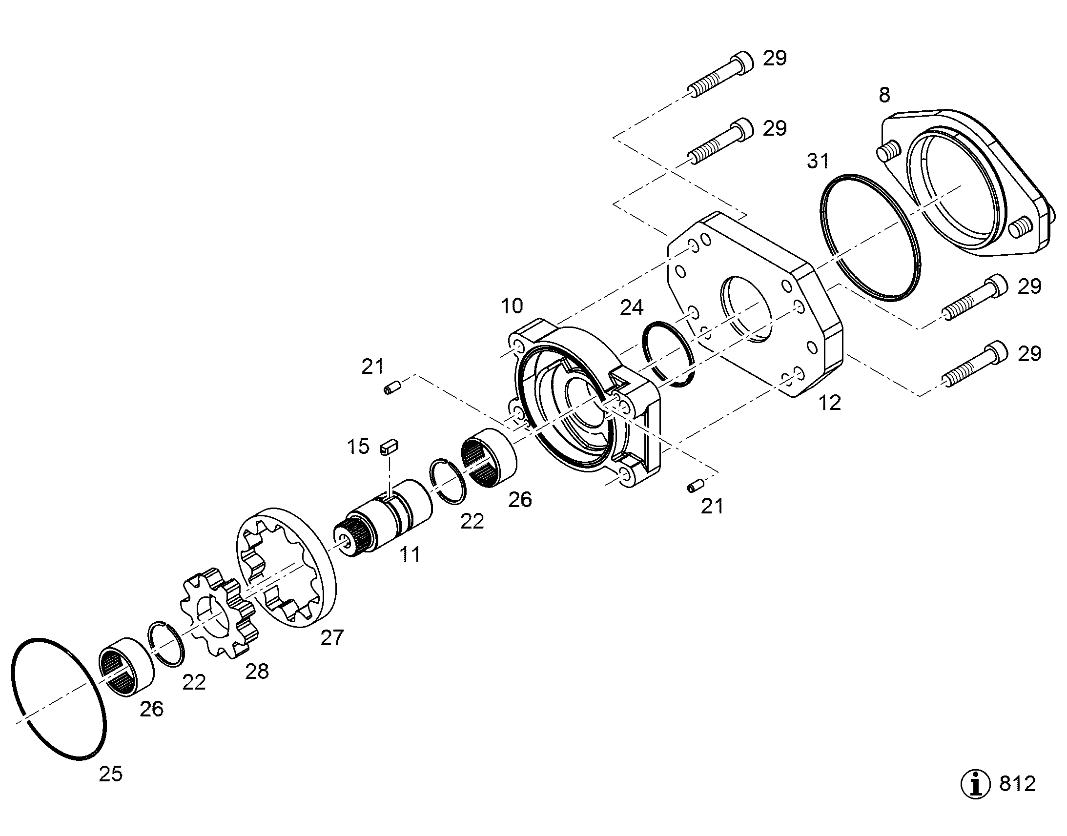 ФЛАНЕЦ NG 150 9076141 LIEBHERR