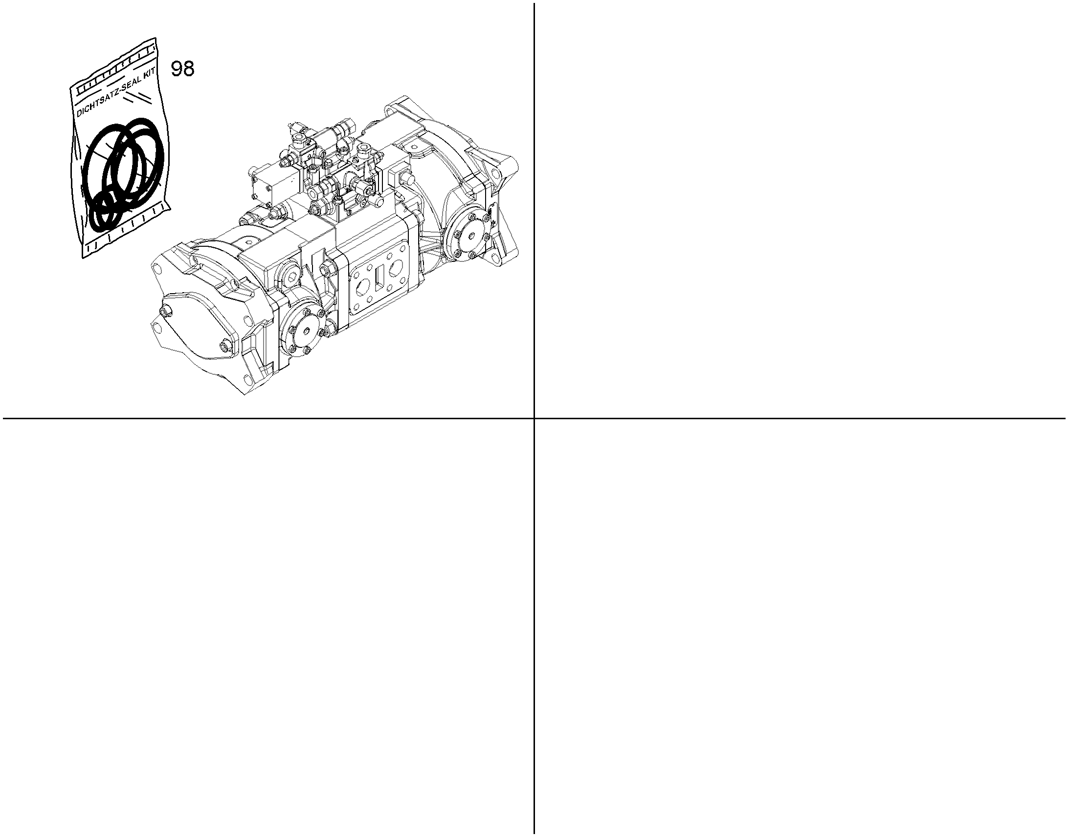 КОМПЛЕКТ УПЛ-Й ДВОЙН. НАСОСА NG 150 9276408 LIEBHERR