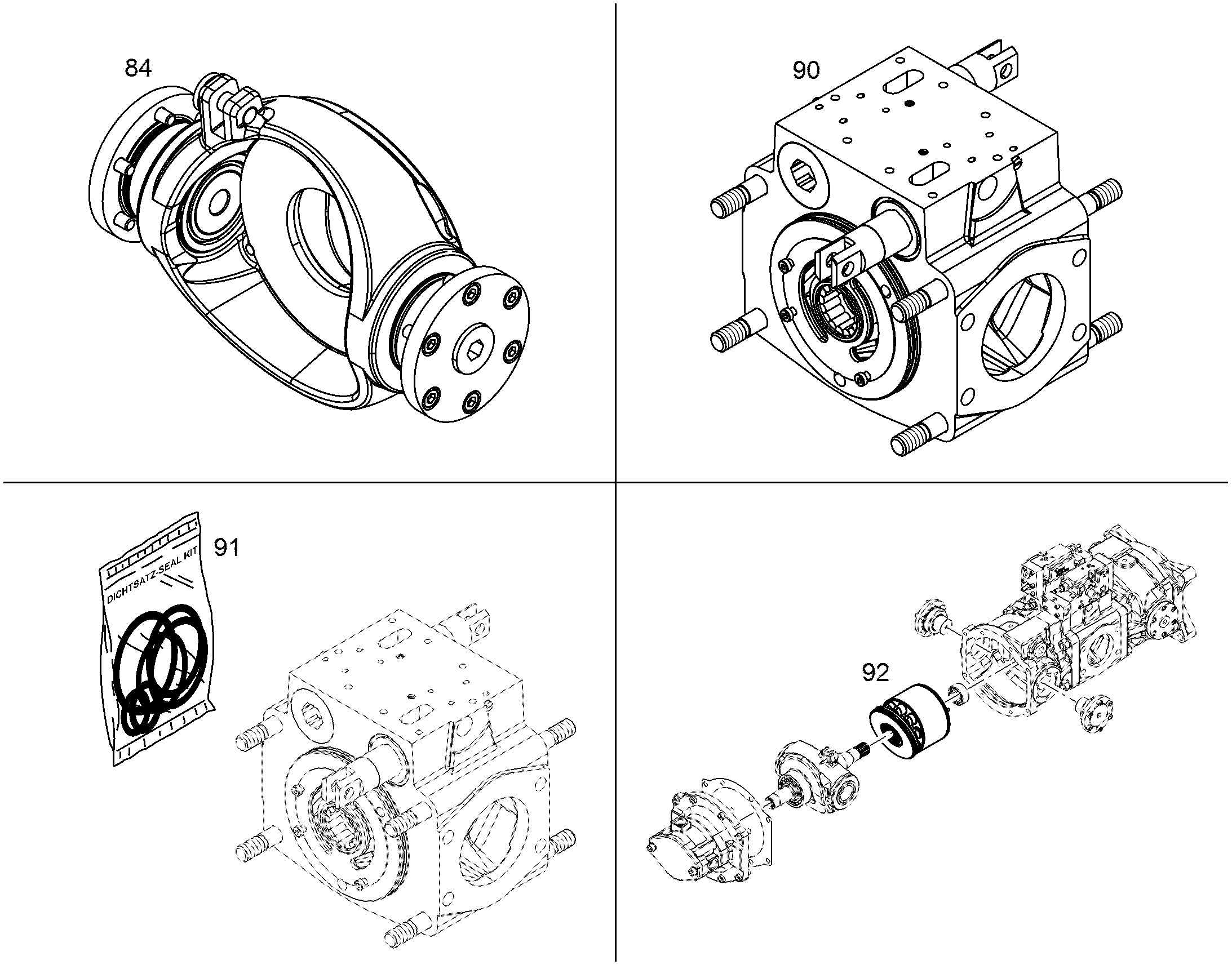 РЕМКОМЛЕКТ,КОРПУС ПОДСОЕДИНЕНИ NG 150 10126228 LIEBHERR