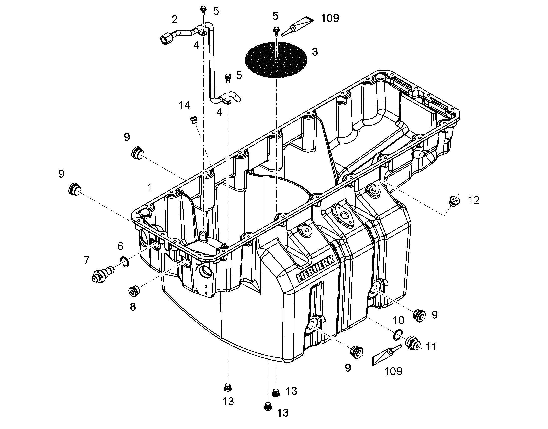 ВАННА МАСЛЯННАЯ 12477750 LIEBHERR