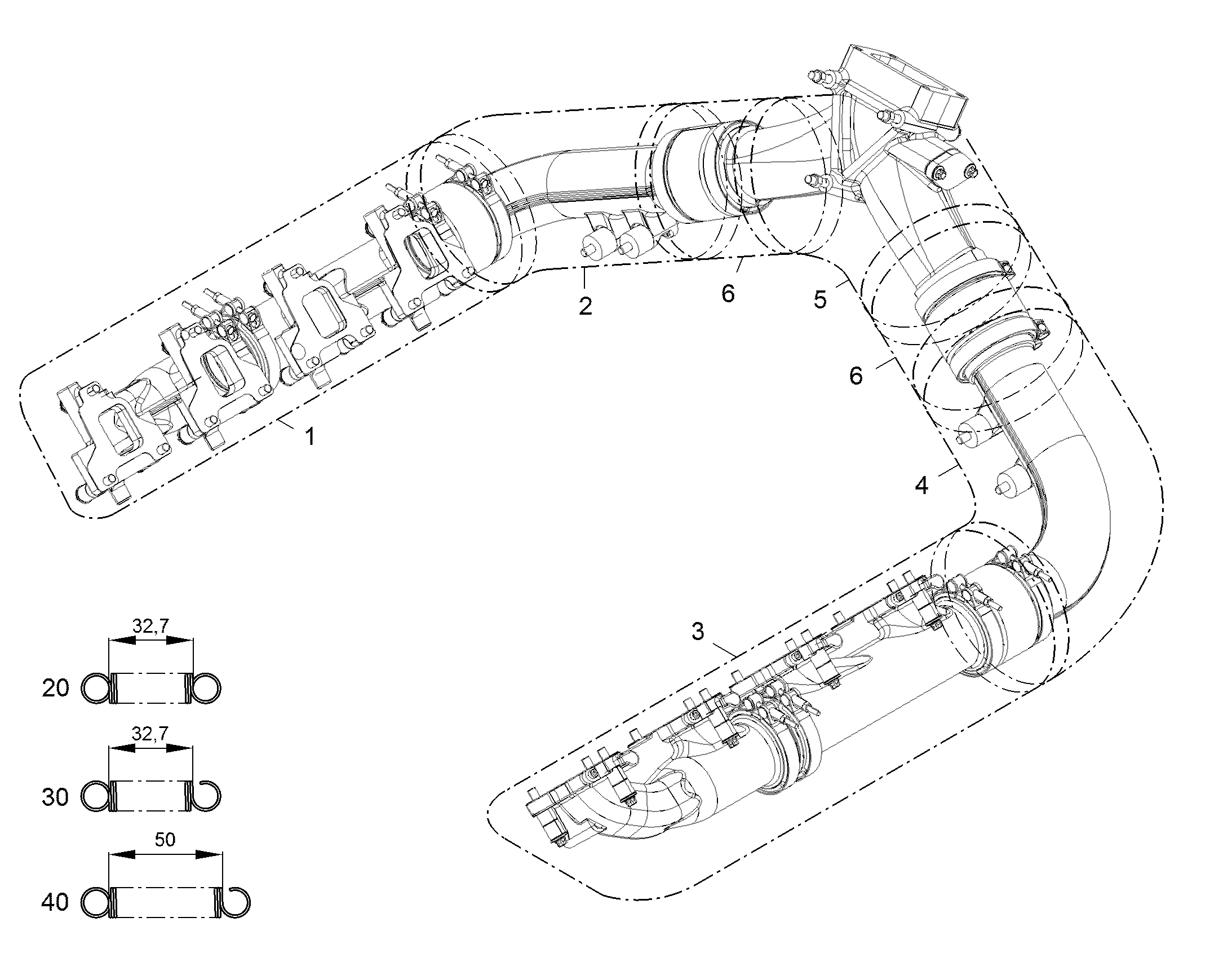 ИЗОЛЯЦИЯ ГАЗООТВОДА 10145288 LIEBHERR