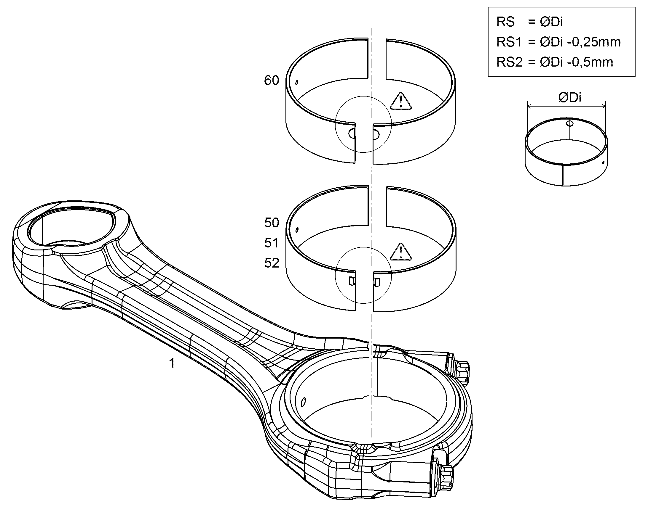 RS1 ПОДШИПНИК ШАТУНА G9500 12592193 LIEBHERR