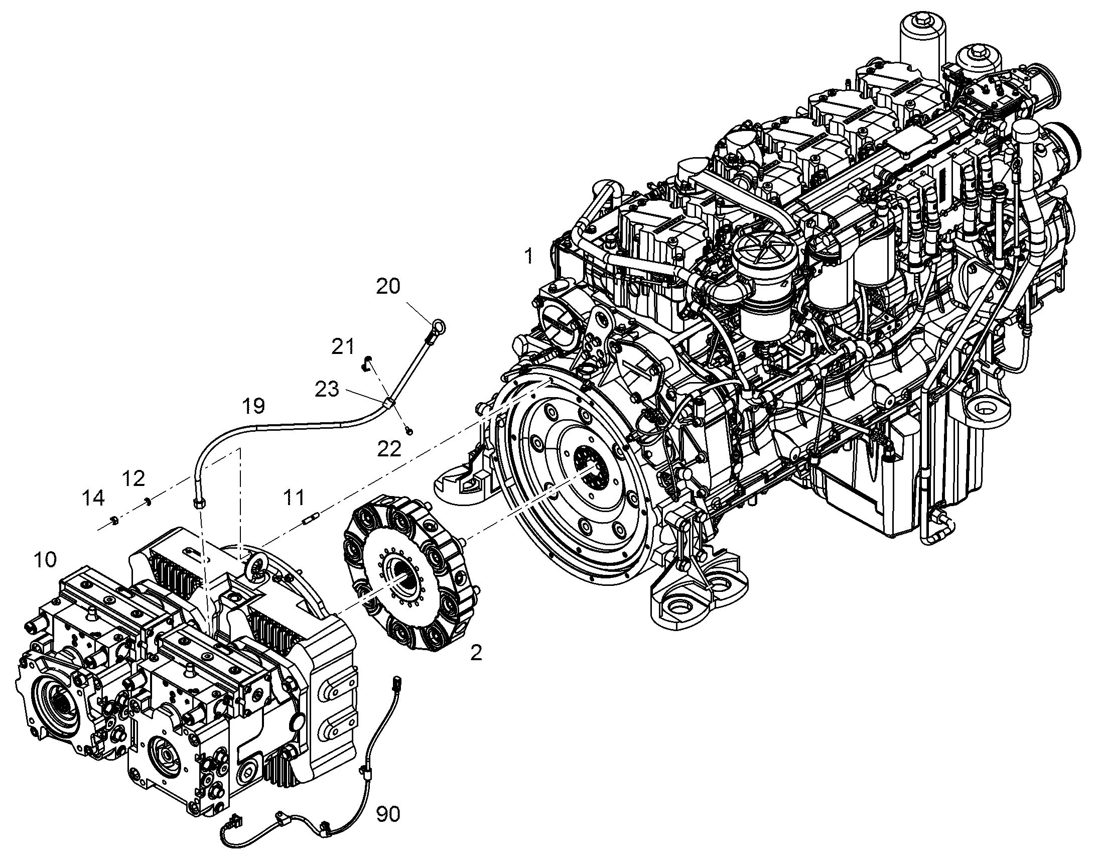 ДВИГАТЕЛЬ ДИЗЕЛЬНЫЙ D936 A7-14 320 kW 11356039 LIEBHERR