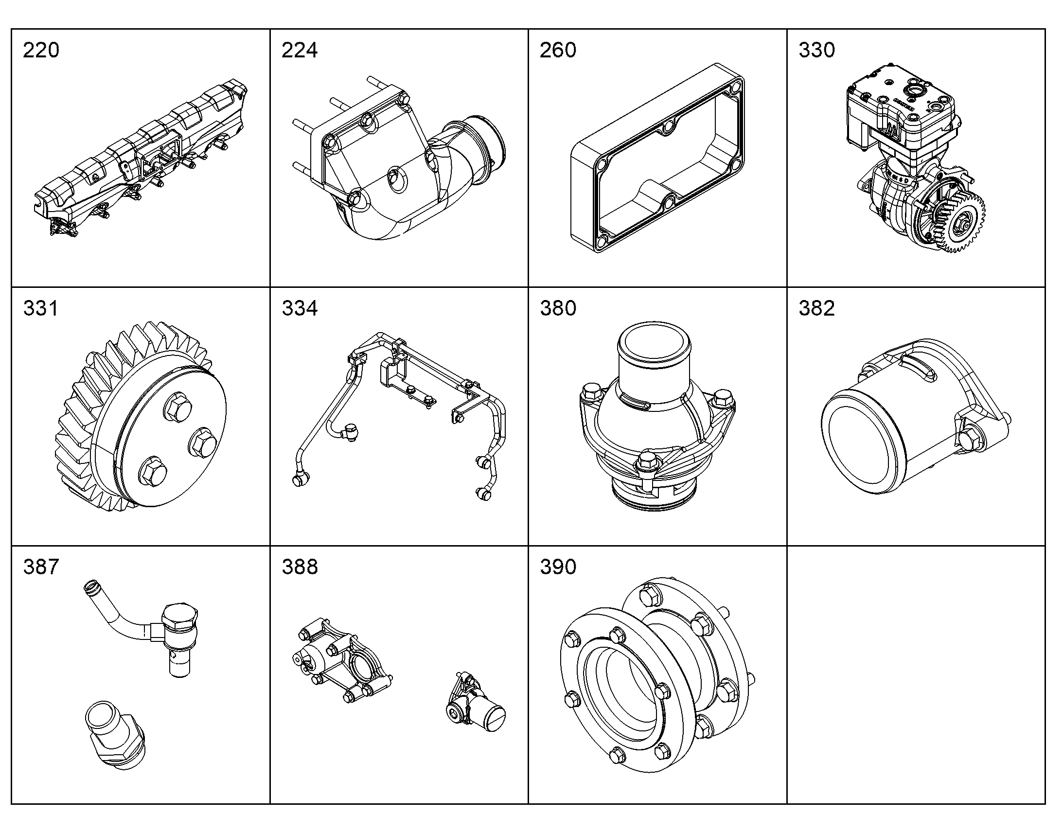 ДЕТАЛИ ВОЗДУХОНАГНЕТАТЕЛЯ 12820083 LIEBHERR