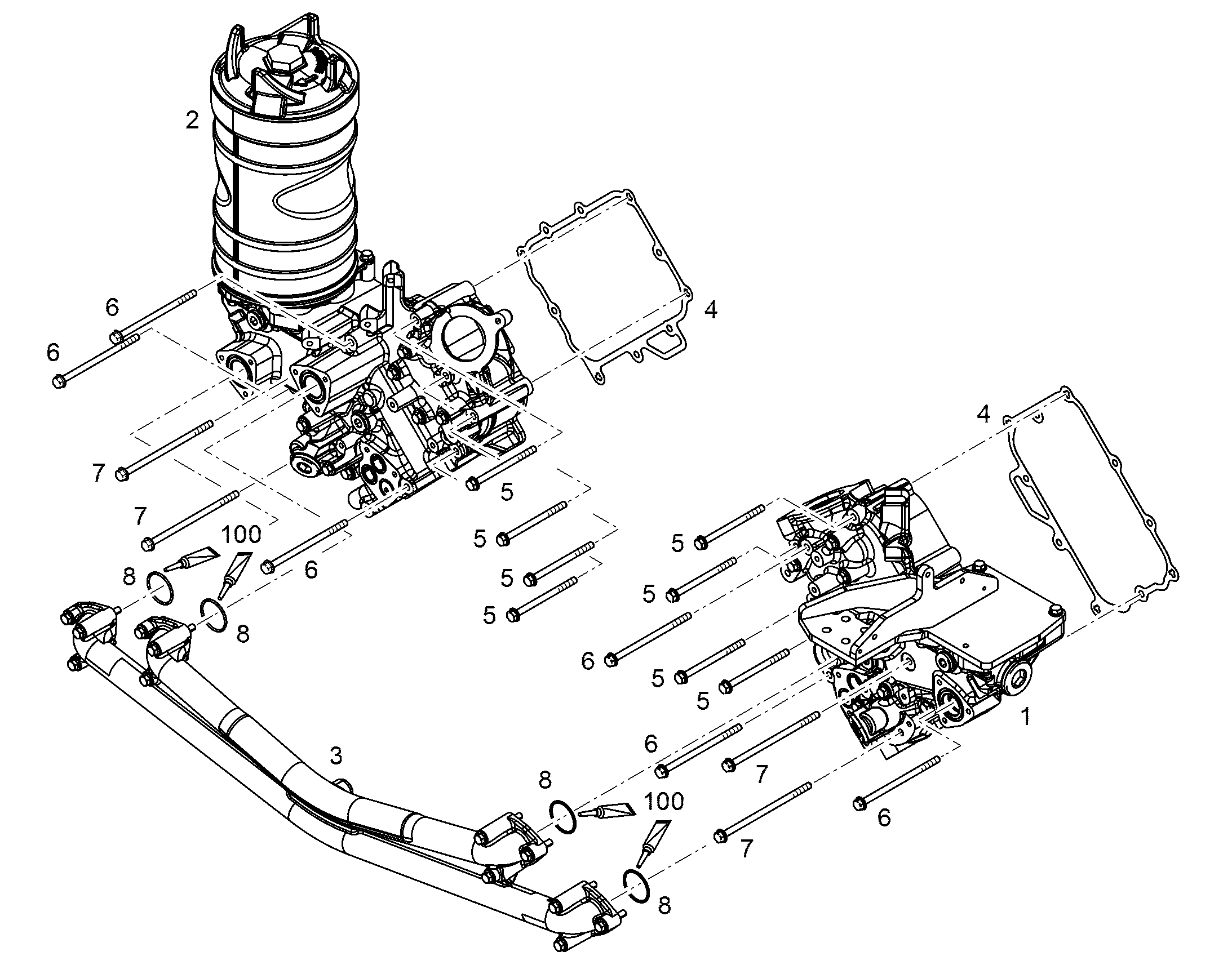МАСЛ.МОДУЛЬ СЛ. ПРЕДВ. СОБРАН. 12564888 LIEBHERR