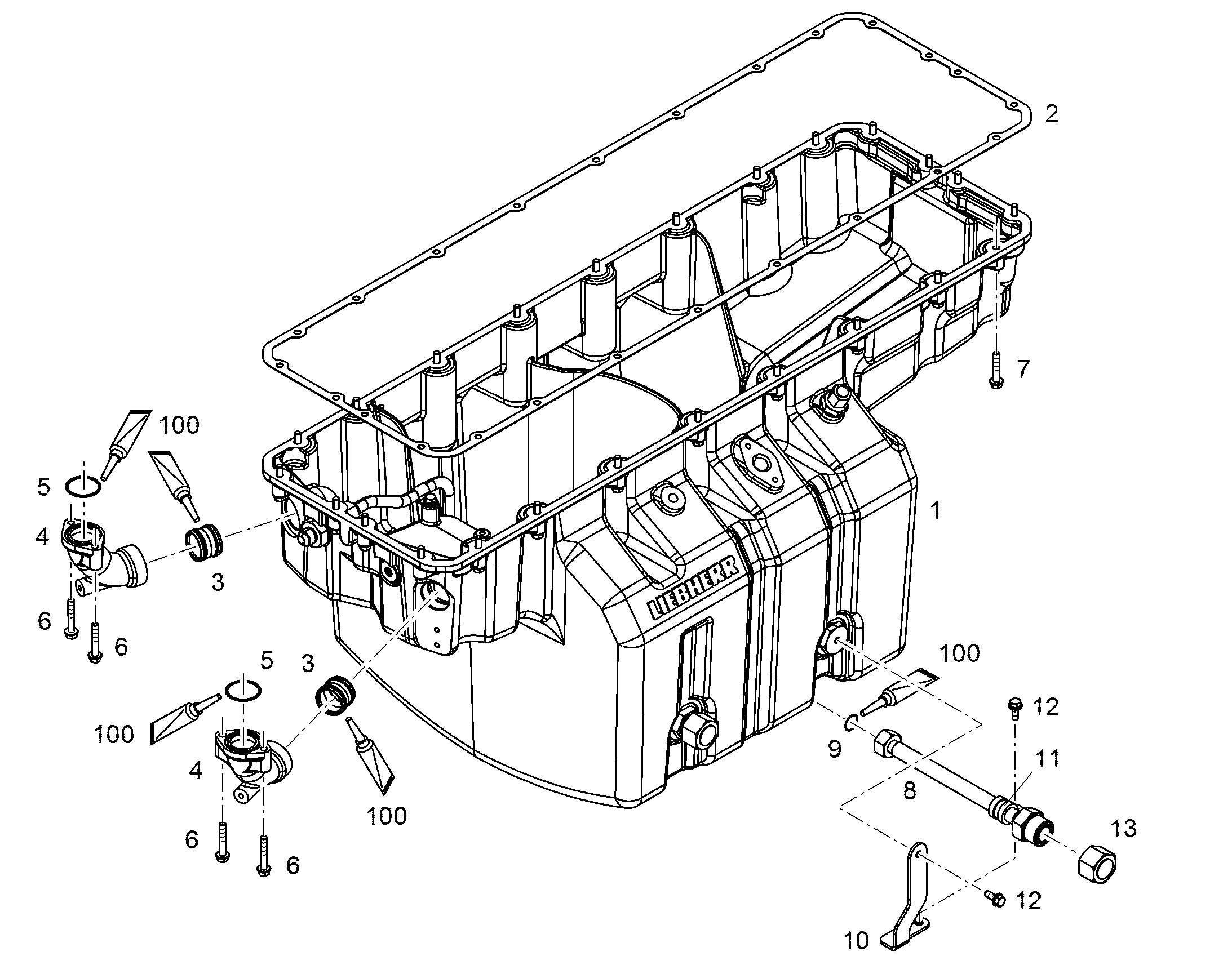 ЗАГЛУШКА ORFS 16FNML/SW41 1 7/16-12 12691945 LIEBHERR