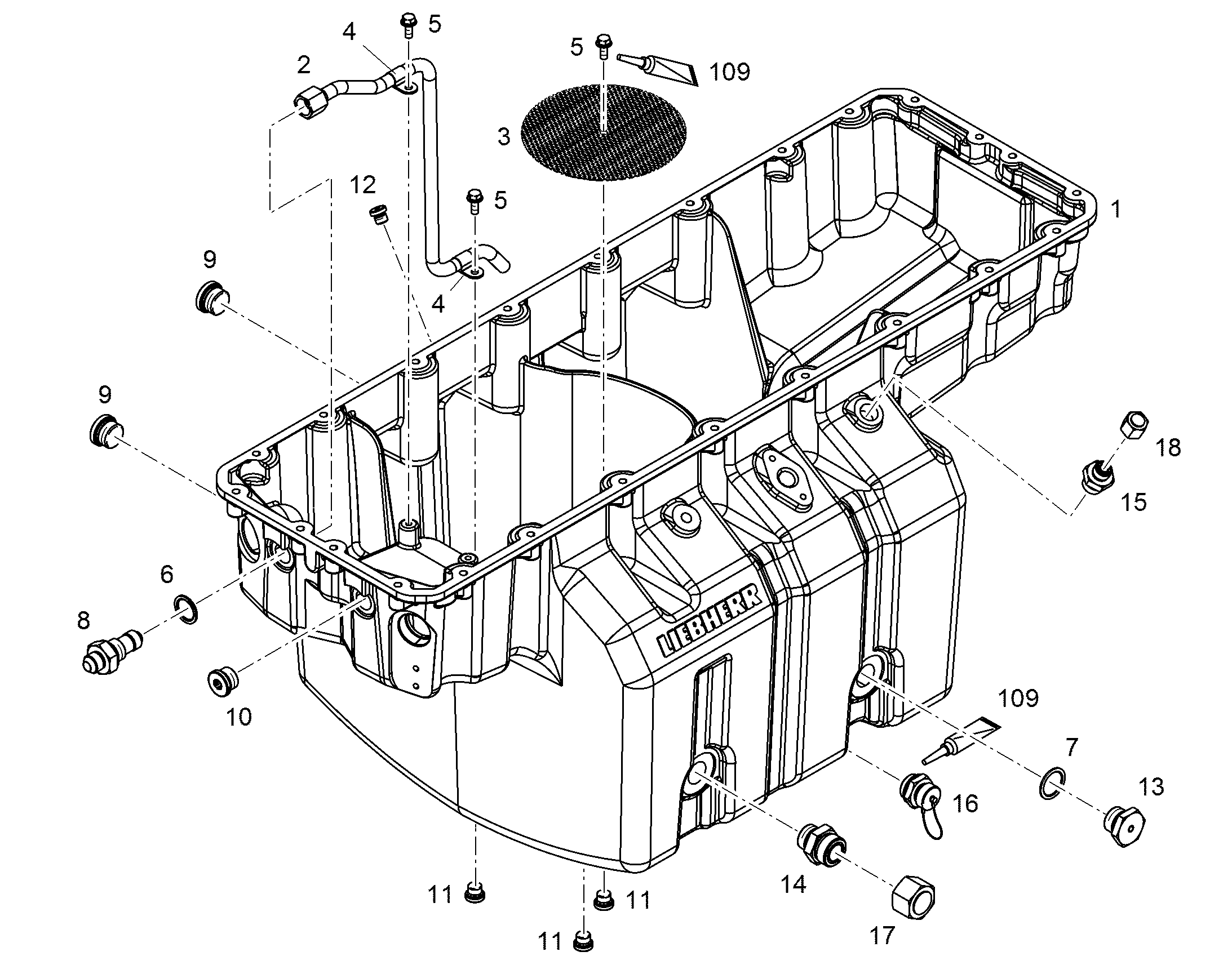 ЗАГЛУШКА ORFS 8FNML/SW24 13/16-16 12691944 LIEBHERR
