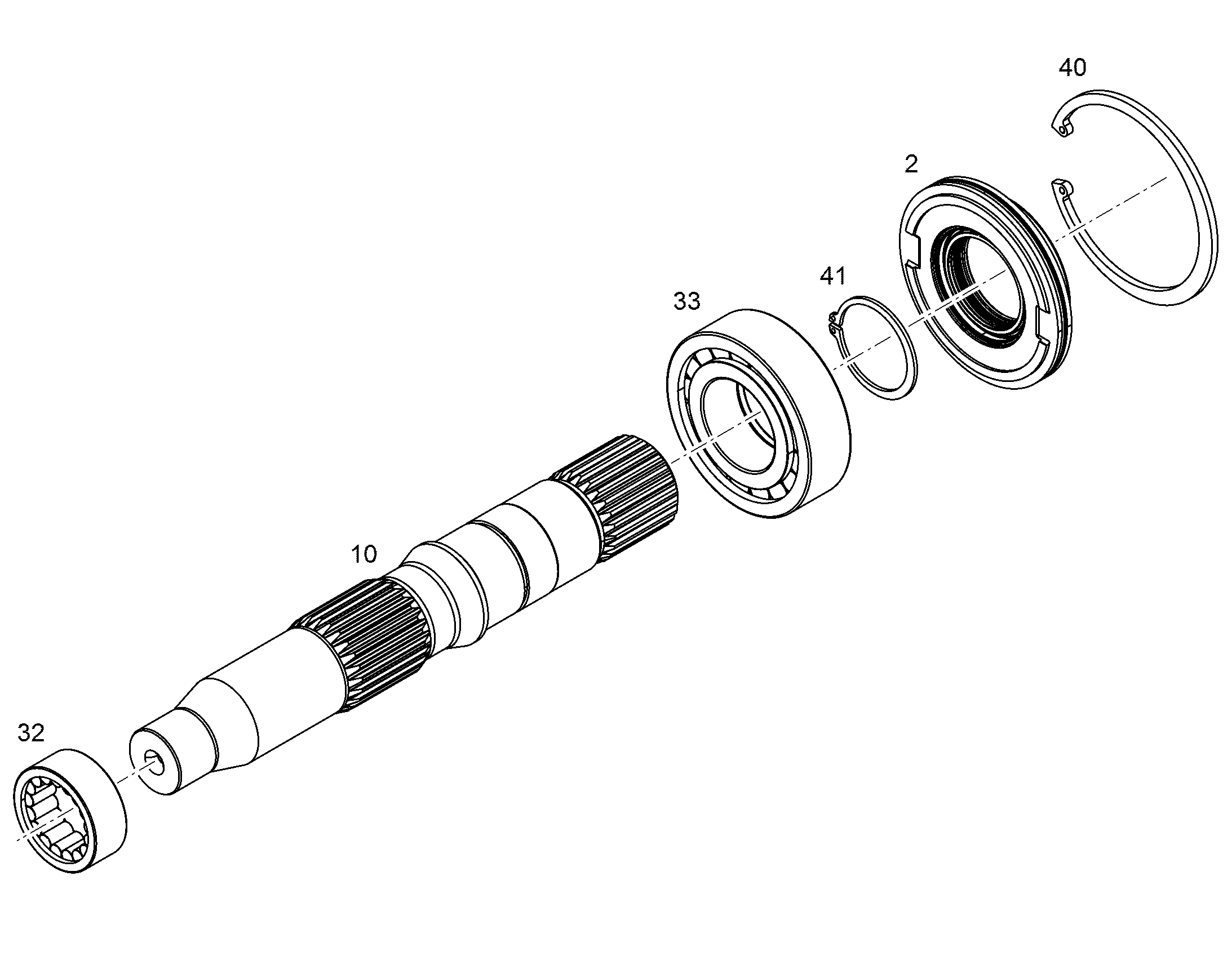 ЗАПОРНОЕ КОЛЬЦО ПРЕДСОБР NG 165 (D) 11370201 LIEBHERR