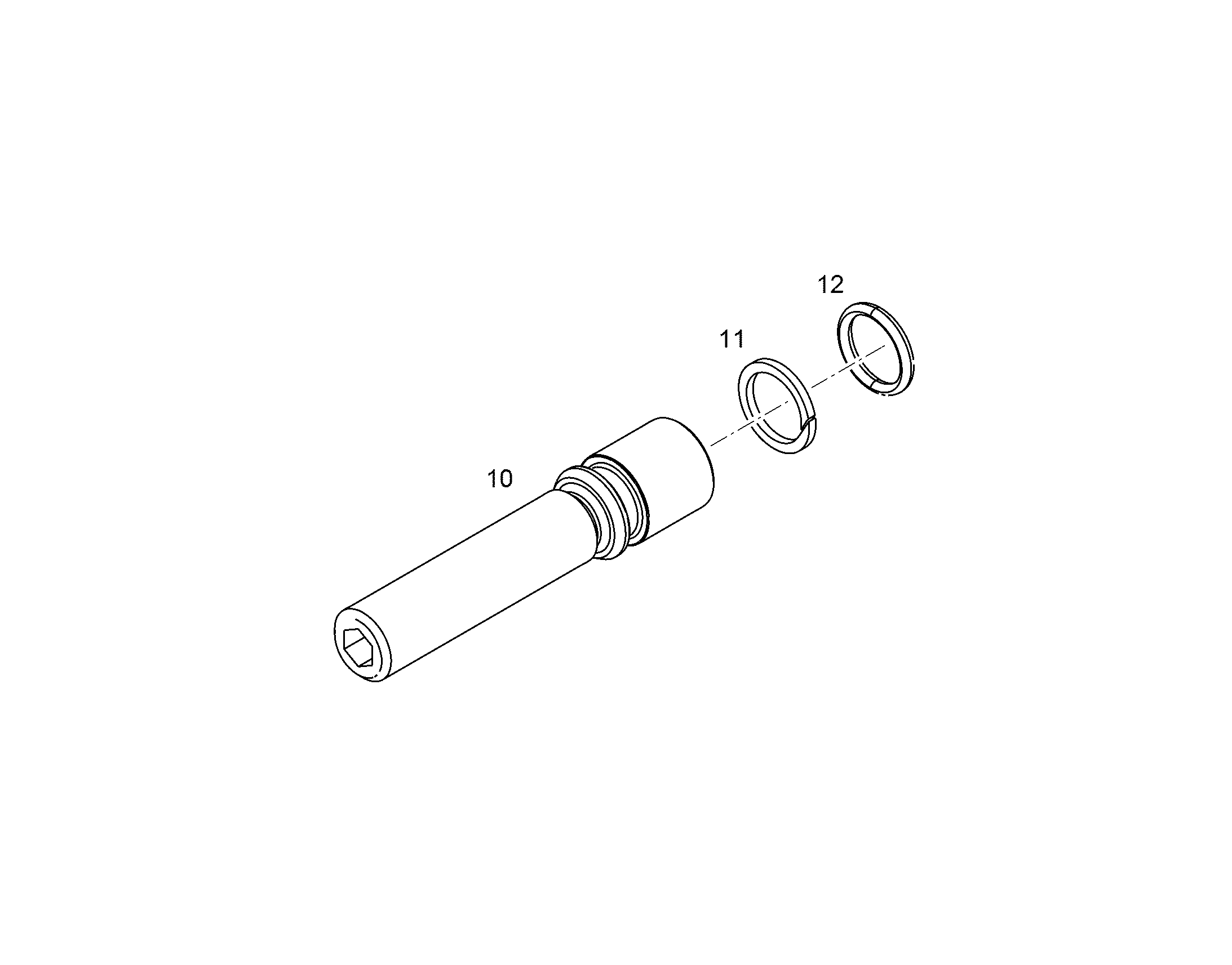 ВИНТ УПОРНЫЙ M12X47,8X8 42CrMo4+N 9073248 LIEBHERR