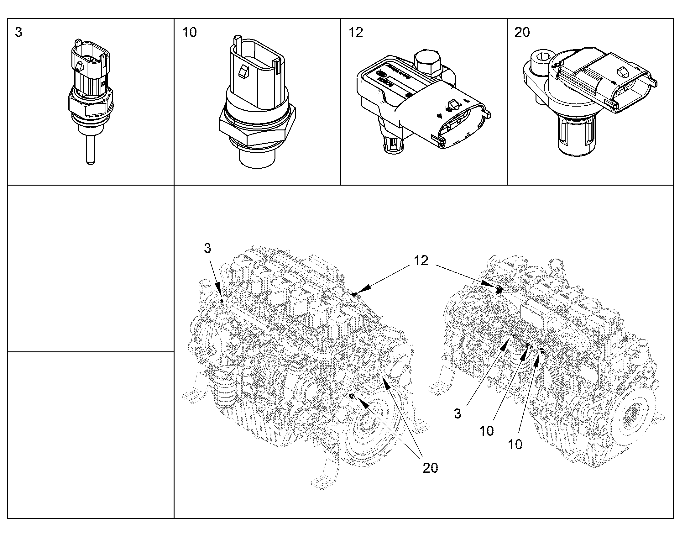 ТЕМПЕРАТУРНЫЙ ЗОНД В СБОРЕ 12570616 LIEBHERR