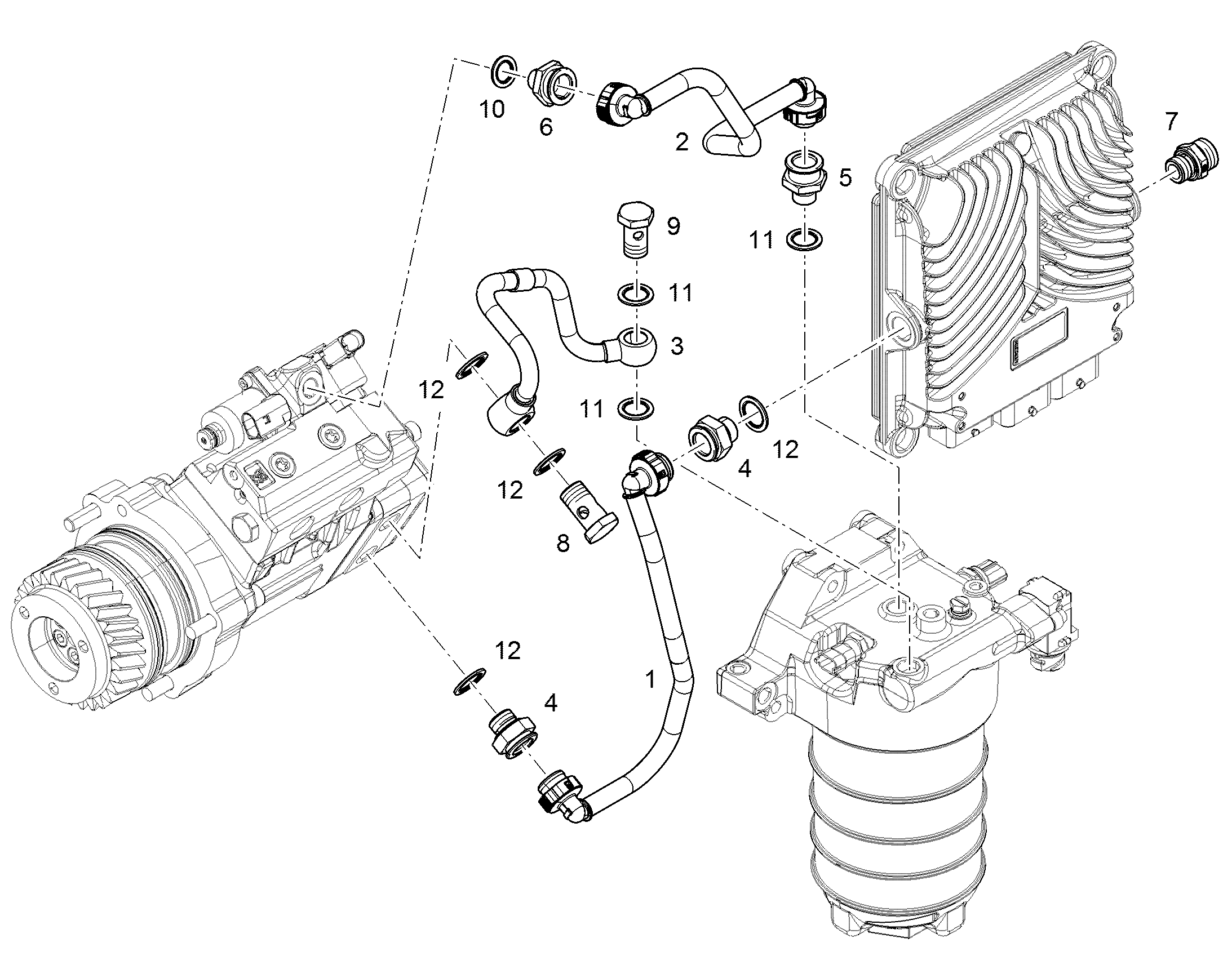 ТОПЛИВОПРОВОД 13X1,5 12830345 LIEBHERR
