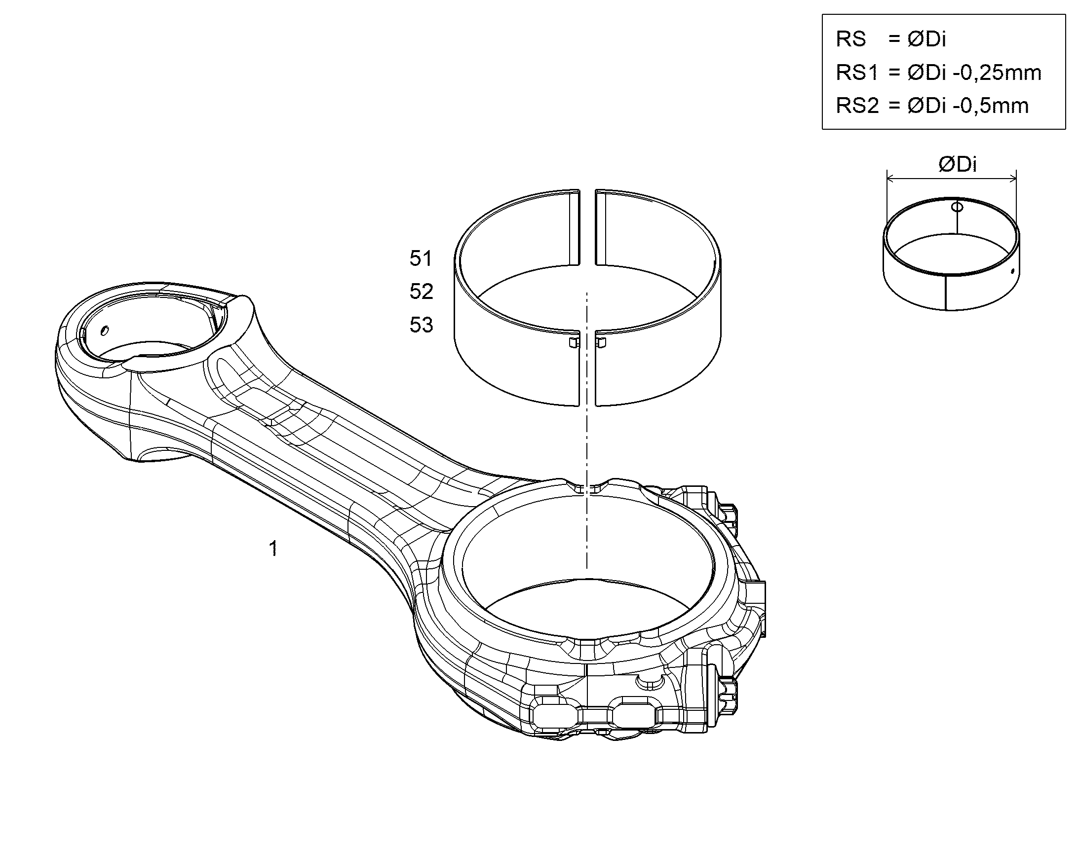 RS2 ПОДШИПНИК ШАТУНА D950/D960 13426941 LIEBHERR