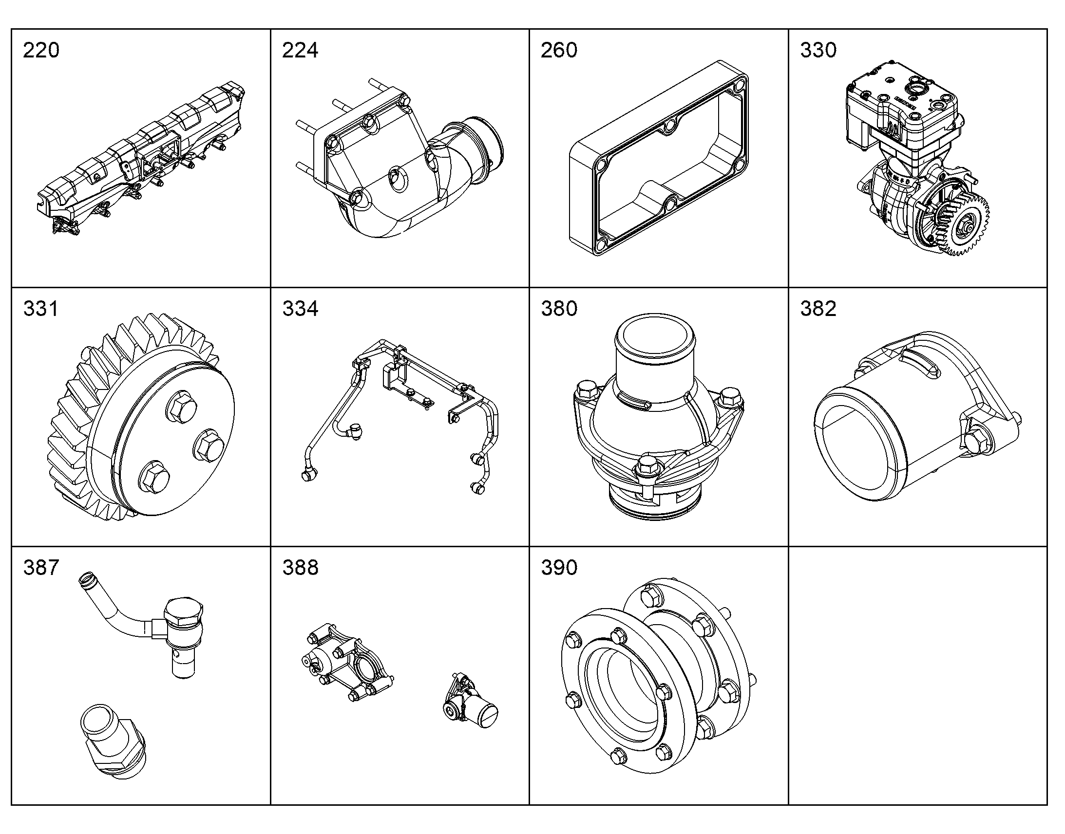 ДЕТАЛИ ВОЗДУХОНАГНЕТАТЕЛЯ 12546860 LIEBHERR