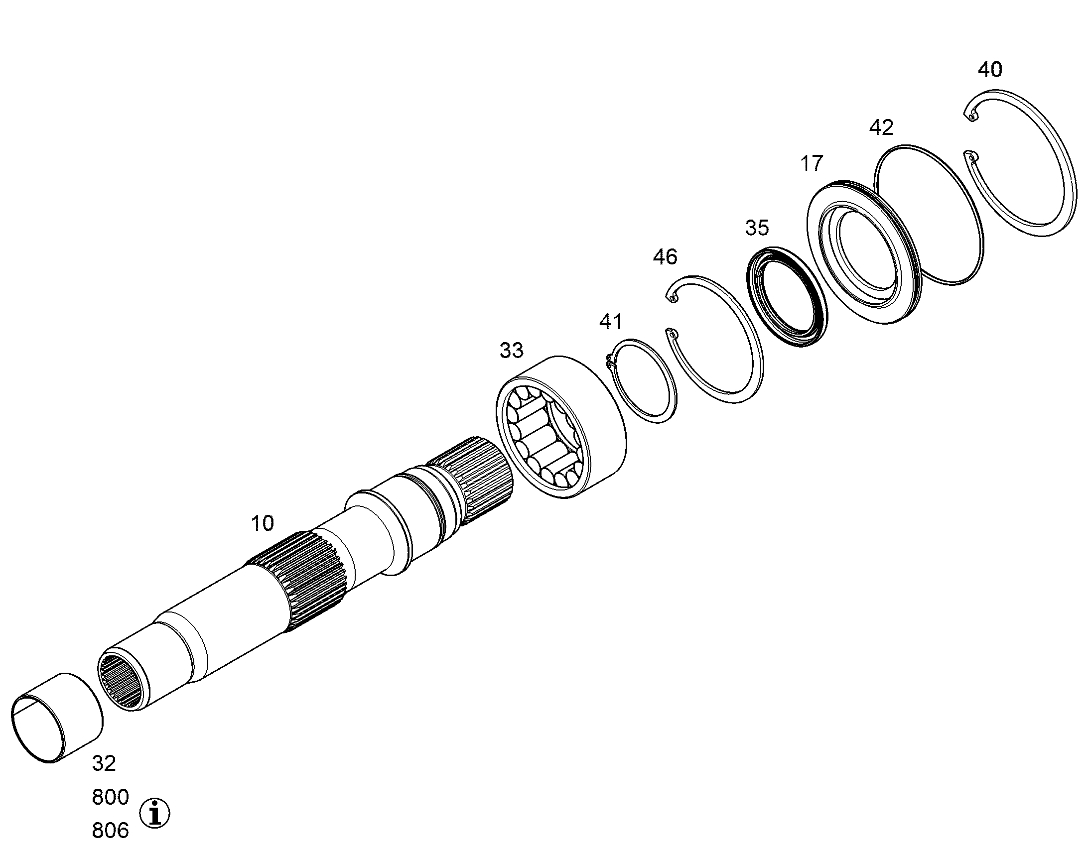 СТОПОРНОЕ КОЛЬЦО DIN 471 62 428003405 LIEBHERR