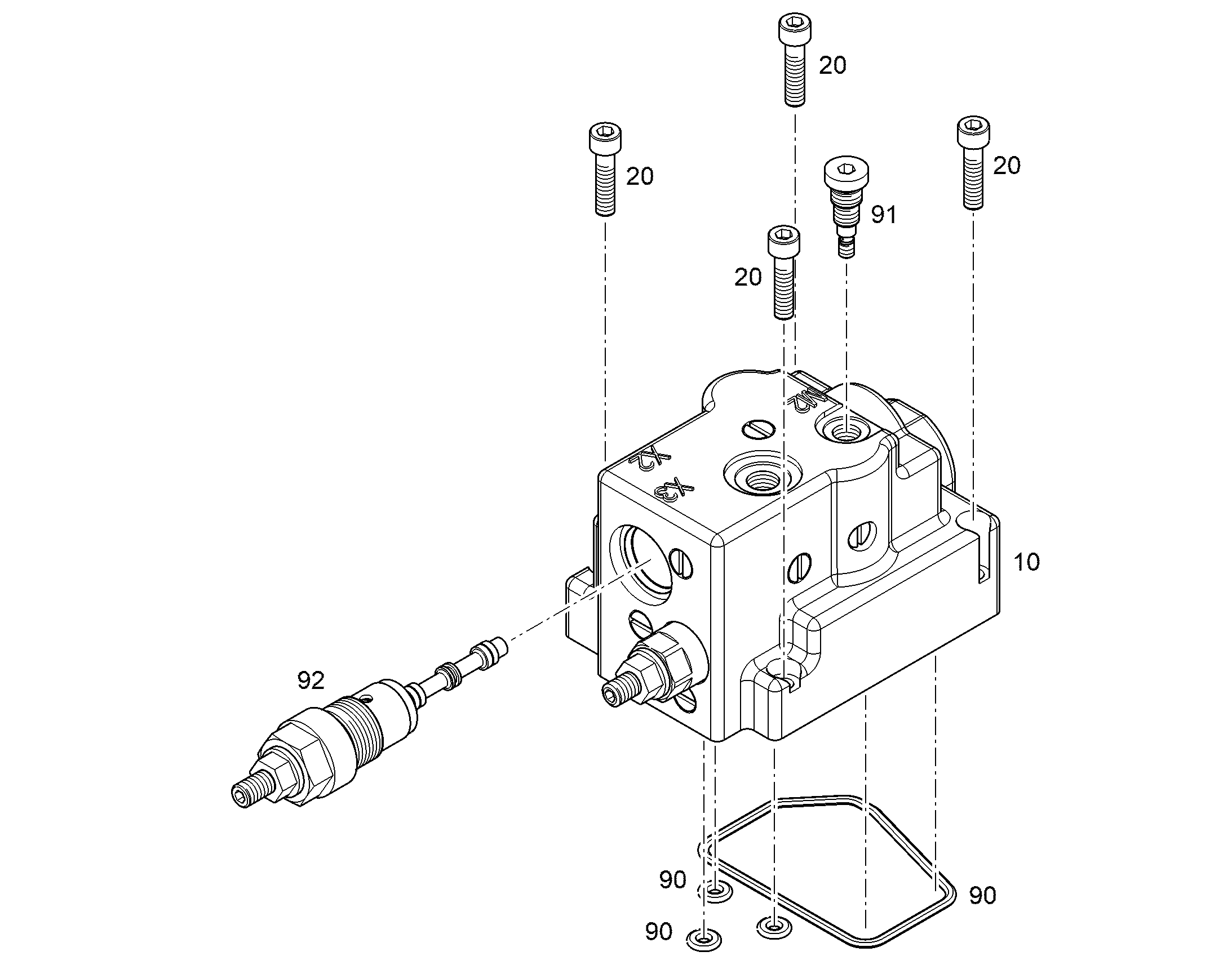 КОМПЛ.ПЕРЕОБОРУД.РЕЗЬБ. ПРОБКА LS 12877249 LIEBHERR