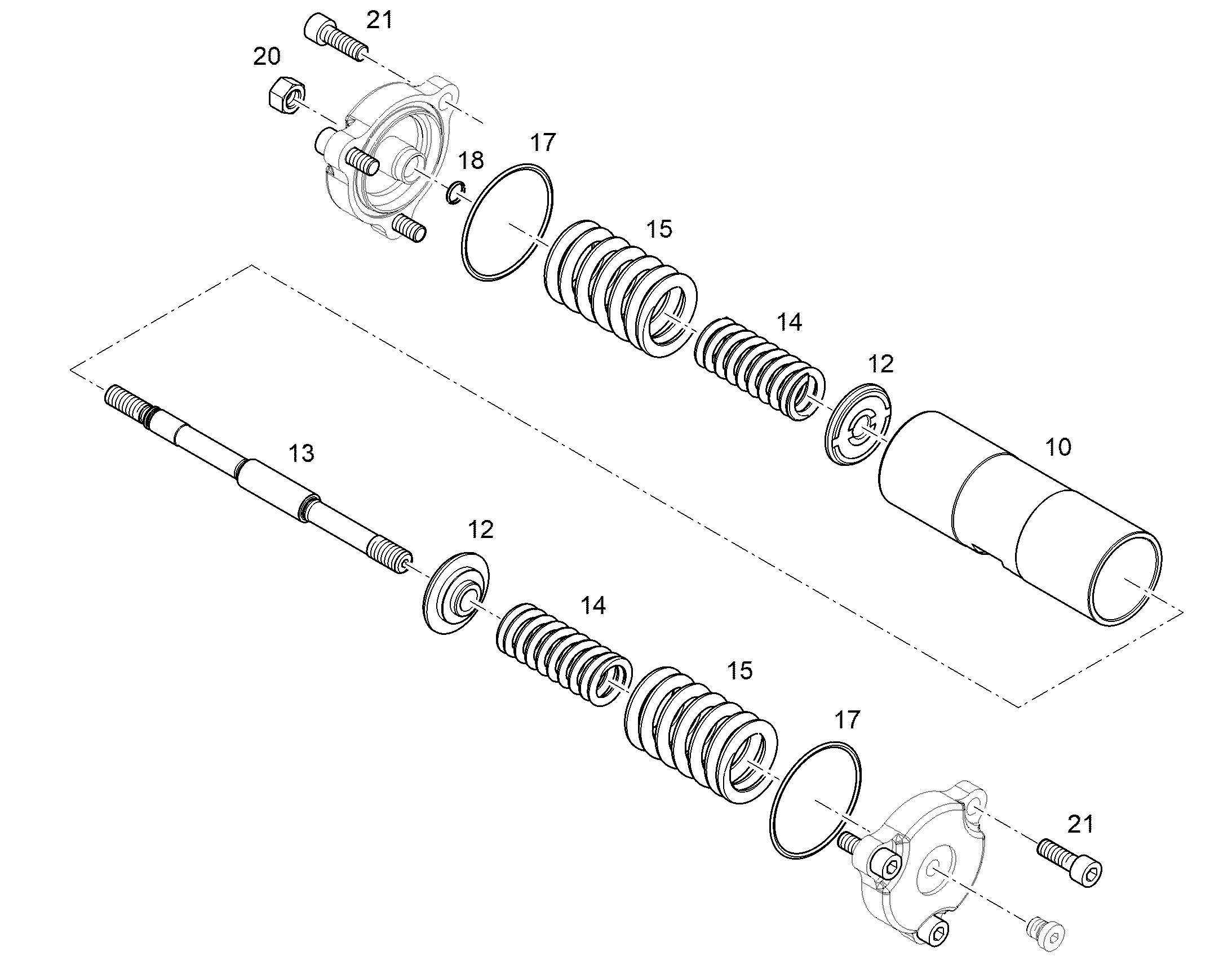 Прижимная пружина 8,00X43,00X92,00 12417219 LIEBHERR