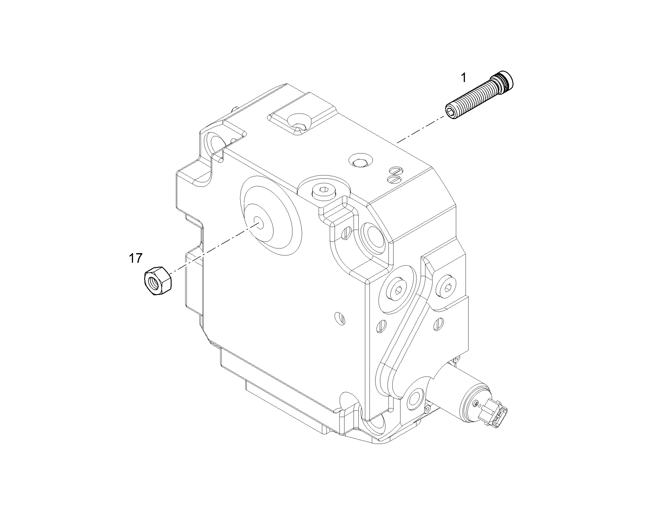 LIMIT STOP SCREW PRE-ASS. M12X68X42,5 12862277 LIEBHERR